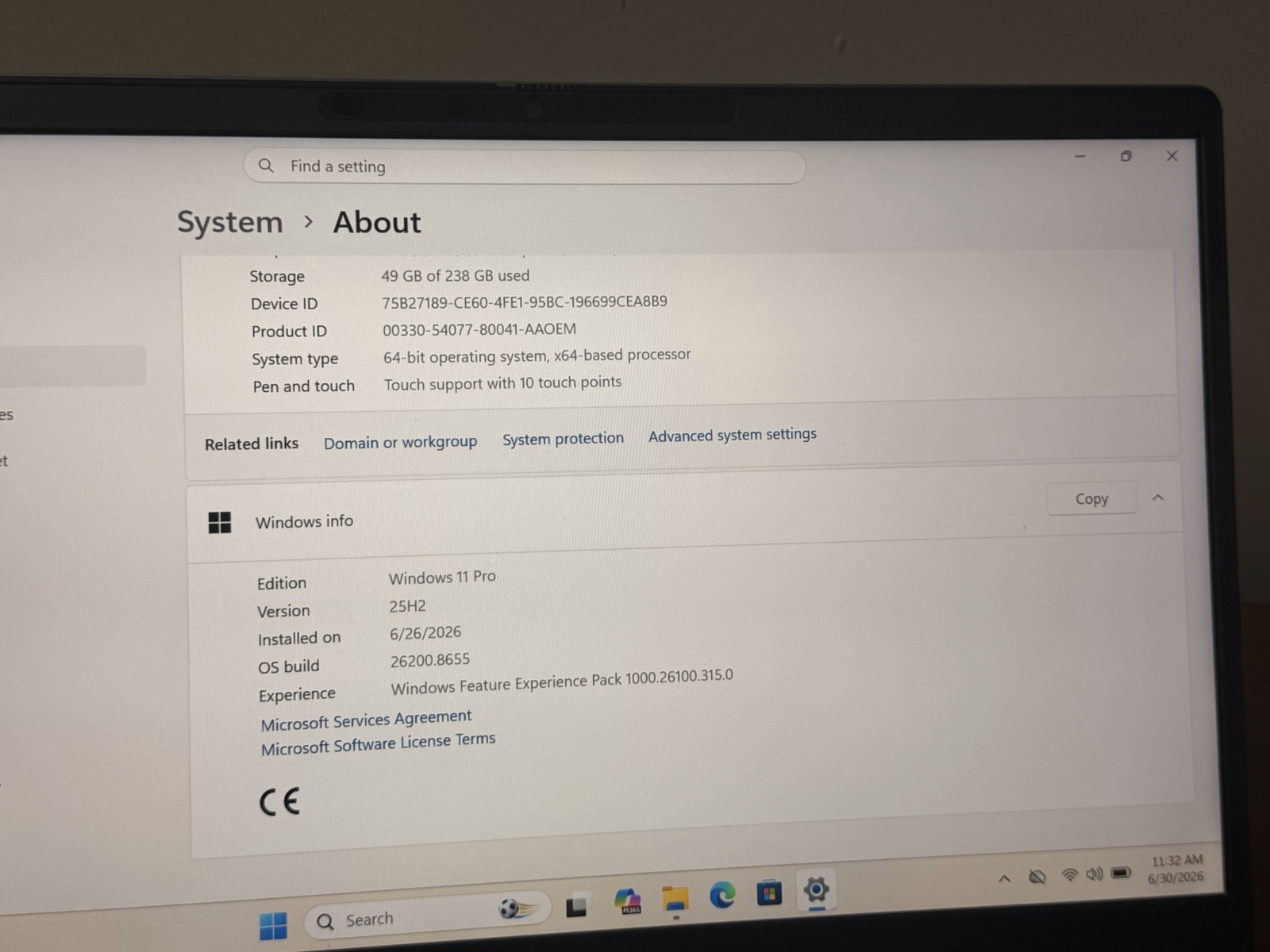 Touch Screen Dell Latitude 7420 Core i7-1185G7@2.8Ghz 16GB 256G Win11 Pro