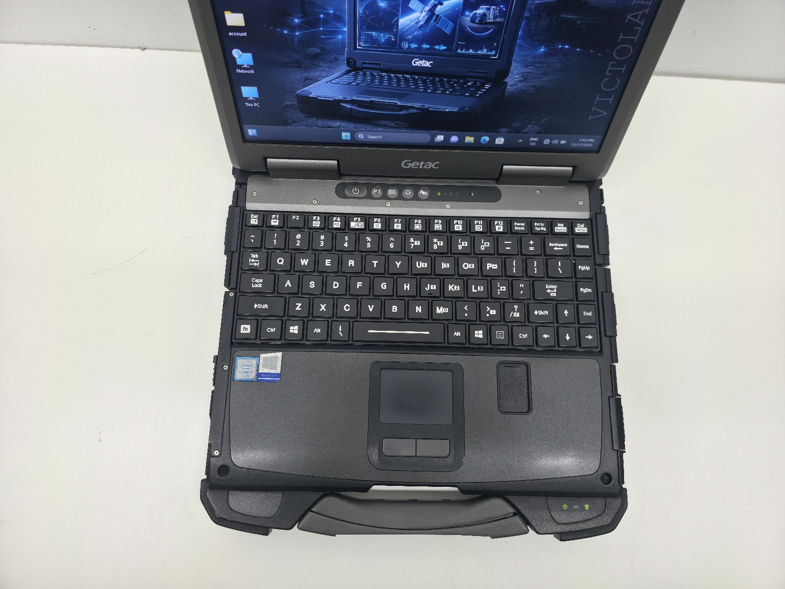 GETAC B300 G6 Laptop CORE I7 6th Gen 8GB 512GB SSD LTE Touch DVD Finger GPS