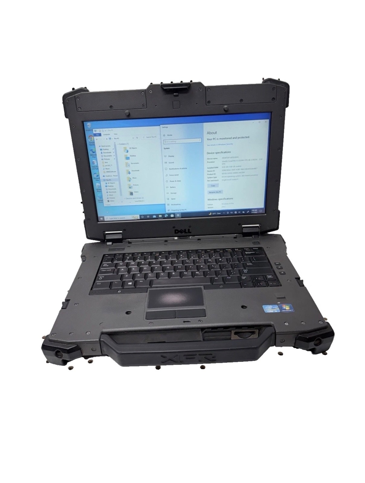 Dell Latitude E6420 XFR Core i7 CPU, 128 Solid State, 8GB RAM Win10 Rugged