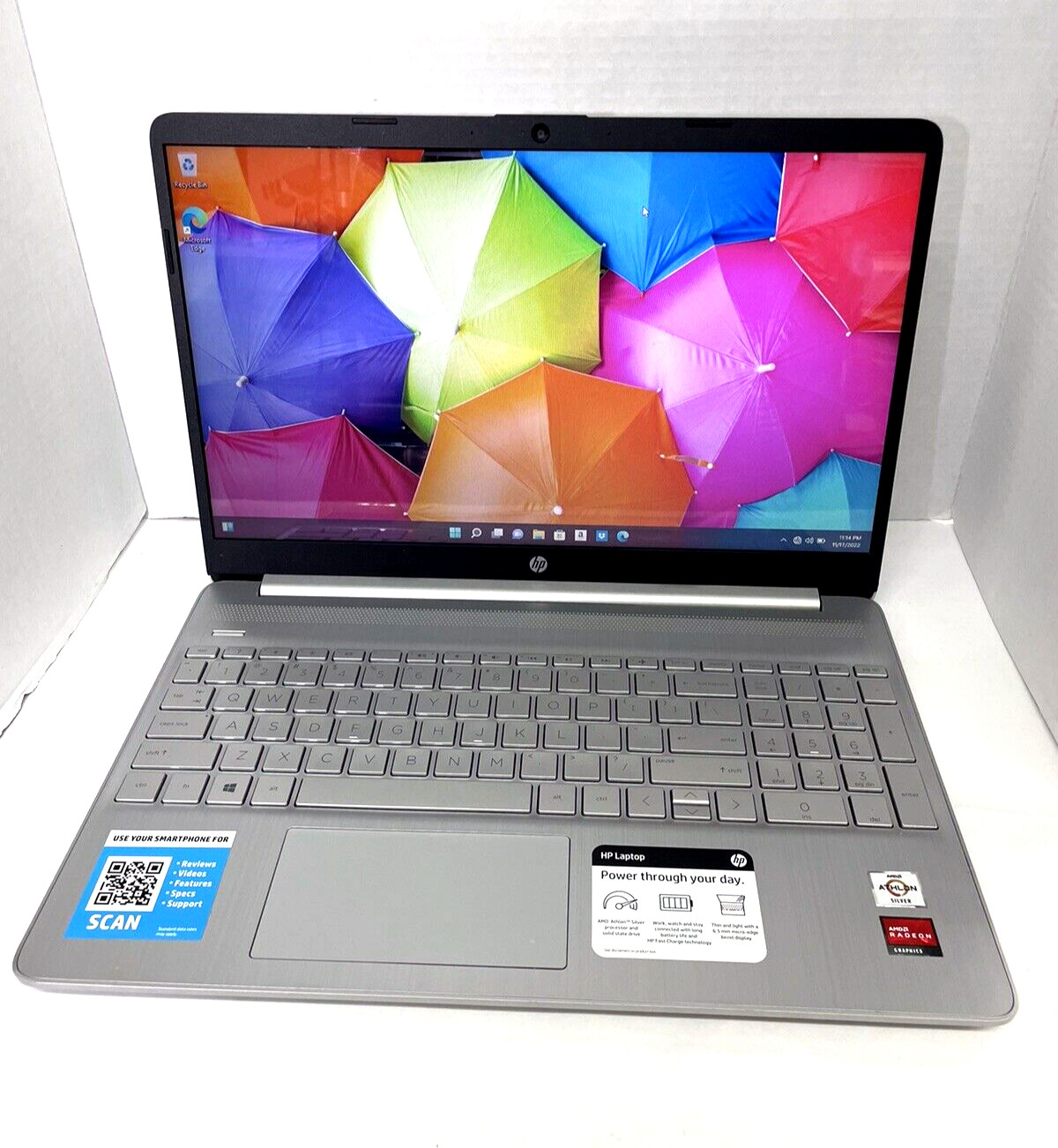 HP 15-EF1081NR 4GB Ram 256GB SSD Laptop Notebook w11h