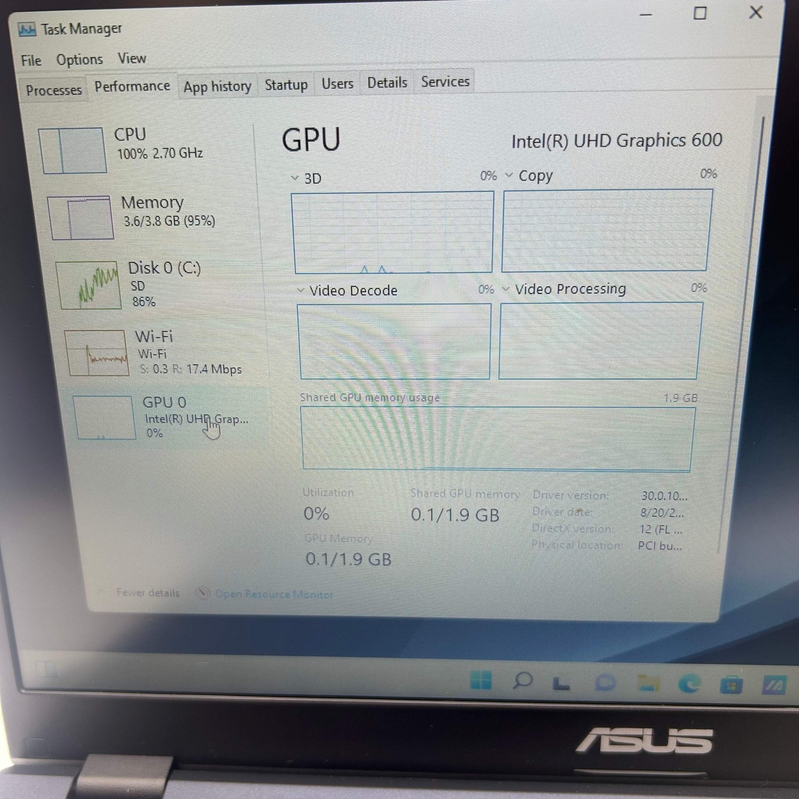 Asus 14″ Laptop Intel Celeron N4020 4GB RAM 64GB E410M *READ*