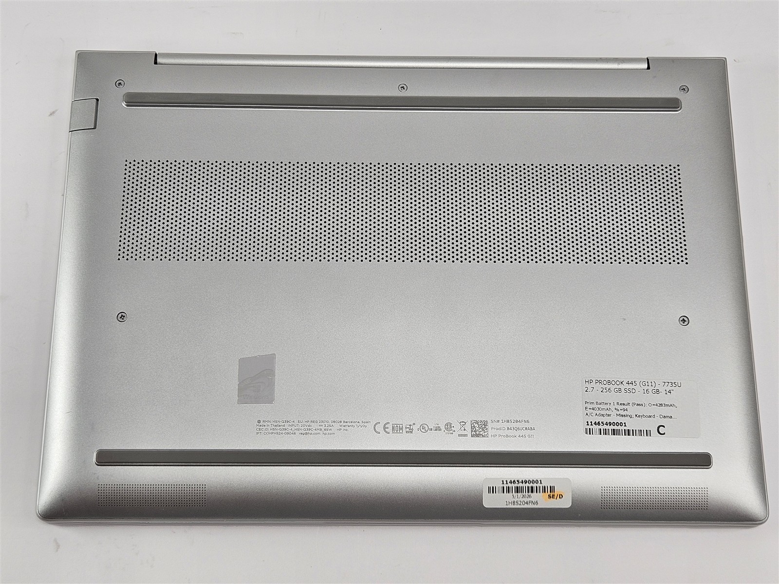 HP 14″ ProBook 445 G11 AMD Ryzen 7 7735U 16GB 256GB SSD Laptop