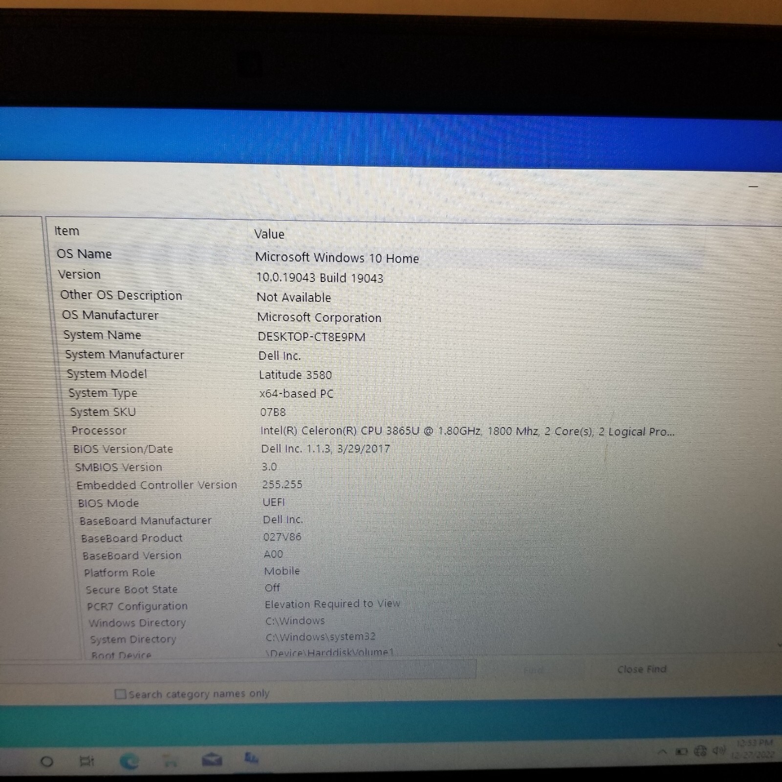 Dell Latitude 3580 15.6″ Laptop Intel 1.8GHz 4GB 500GB w/ A.C Webcam/HDMI #69