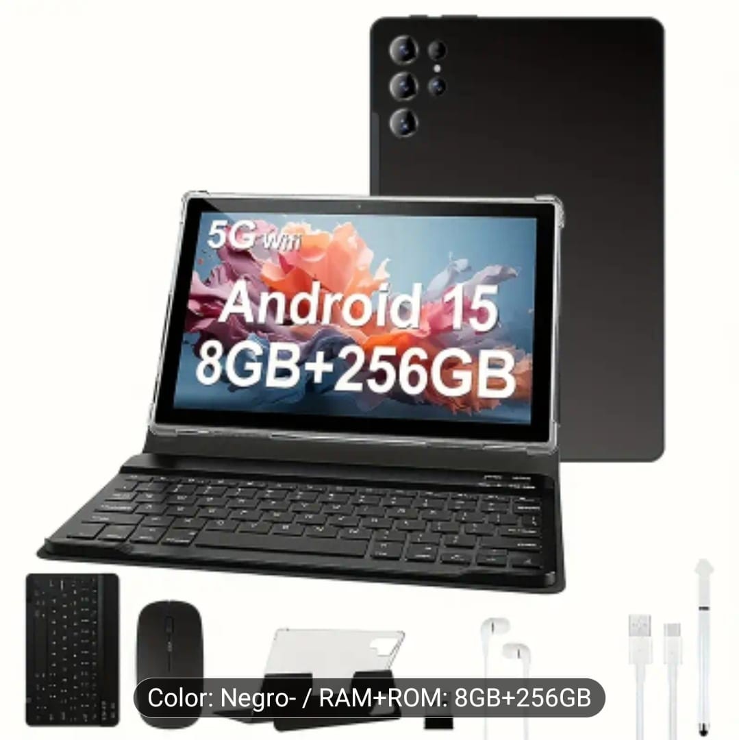 X9+ Tablet Laptop Android 15.0 OS 2 In 1 10.1 Inch 8GB RAM 256GB ROM 5G WiFi