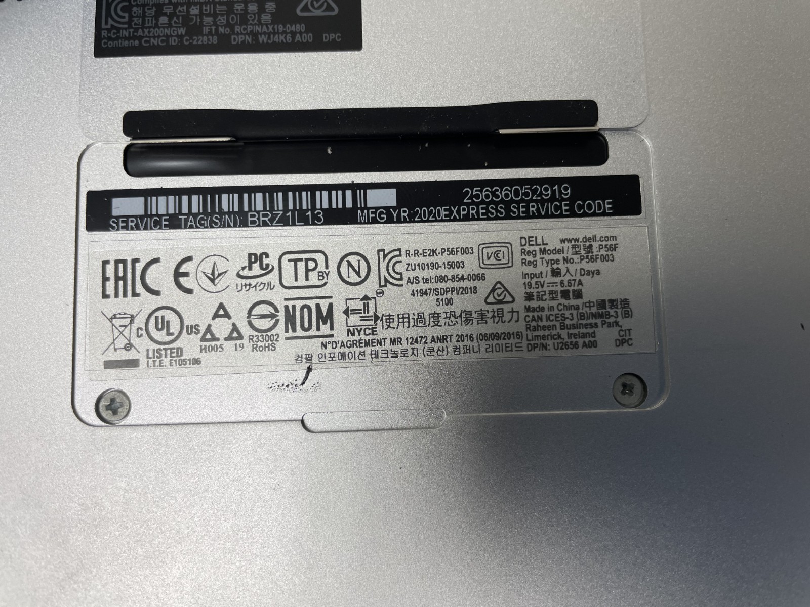 Dell XPS 15 7590 15.6″ Intel i7-9750H @2.60GHz 16GB RAM NO SSD For Parts *READ