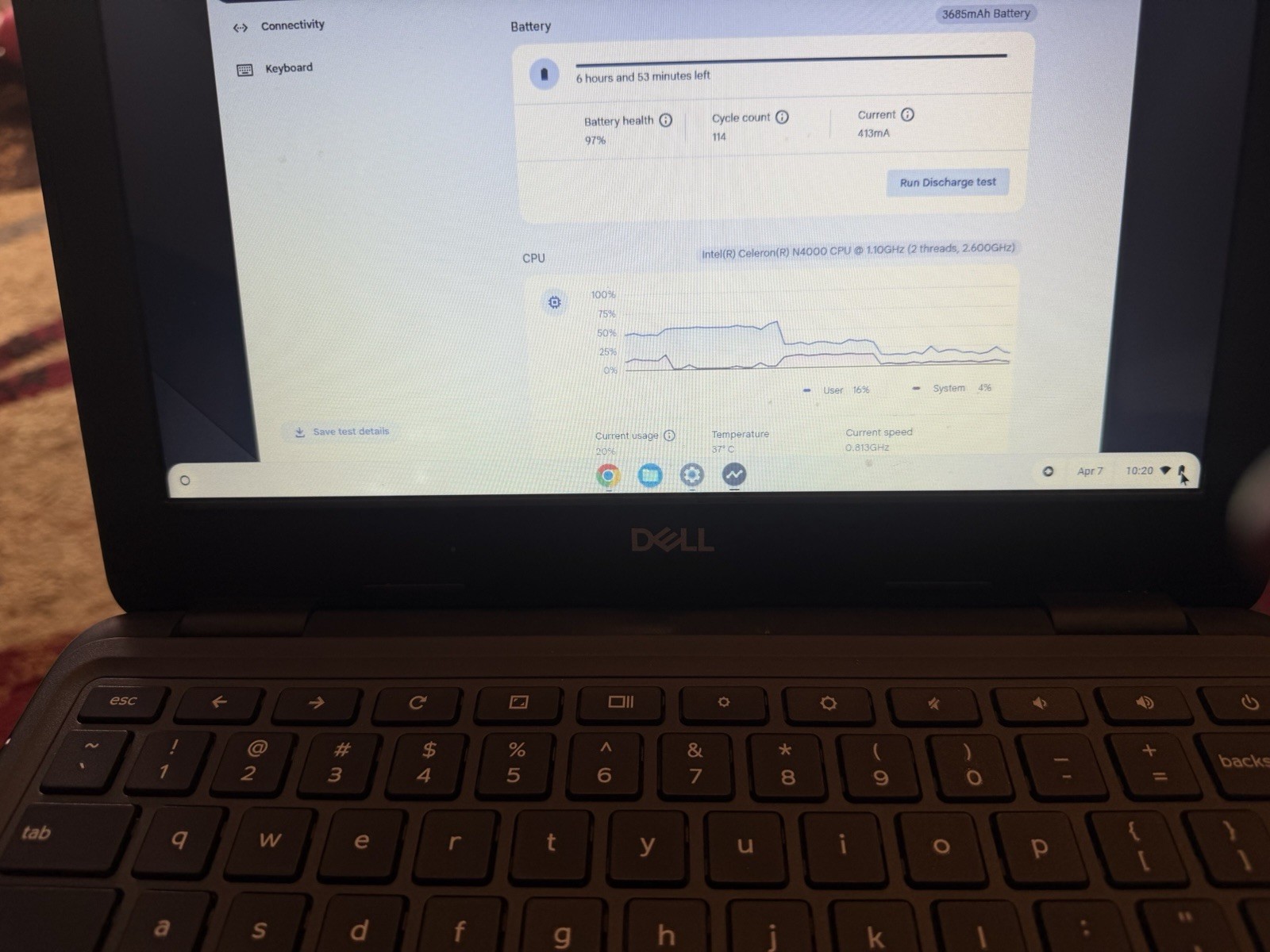 Dell Chromebook 11 3100 11.6″ Celeron N4000 16GB Chrome OS Black USB-C
