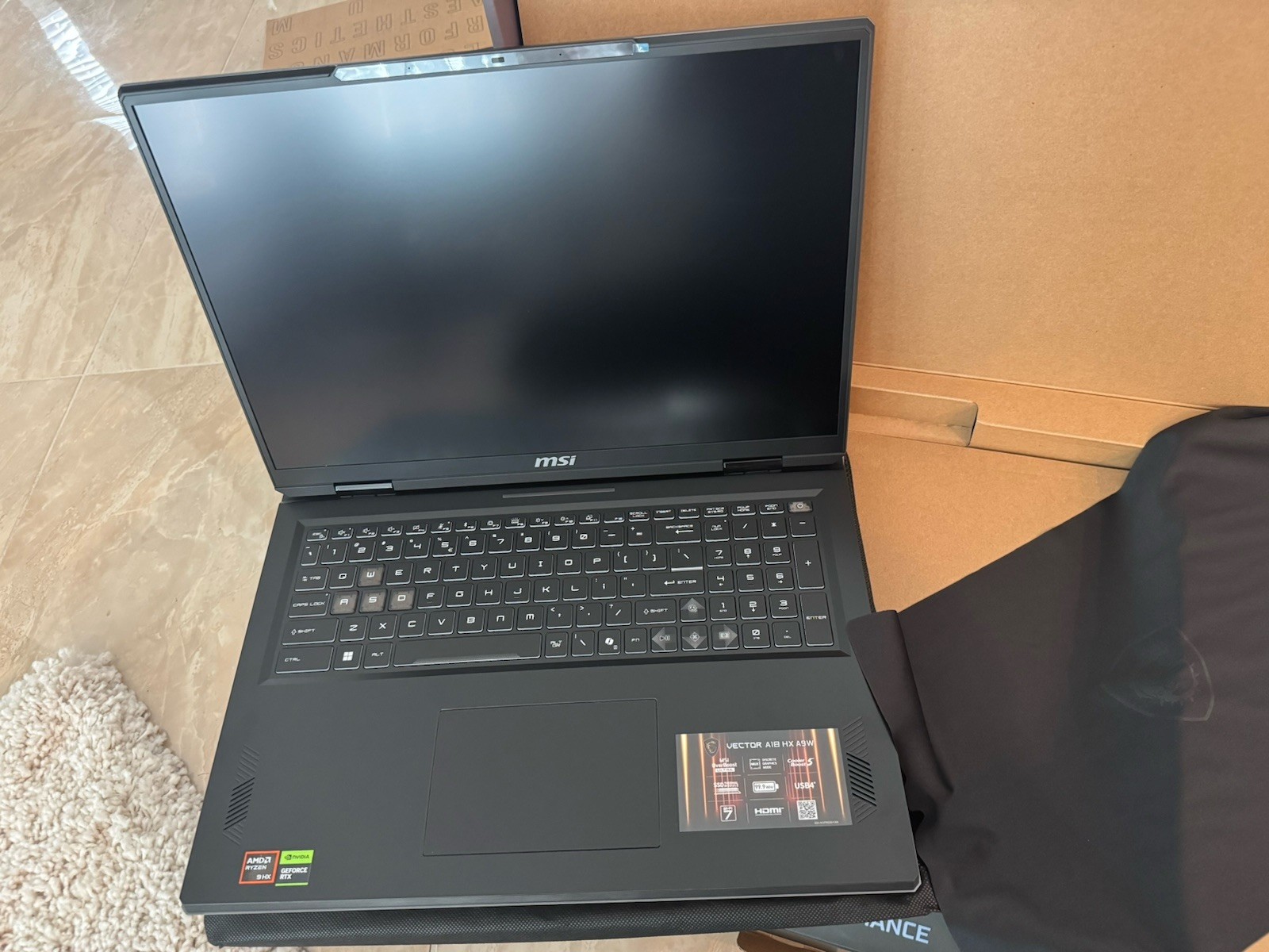 MSI Vector A18 HX Gaming Laptop 18″QHD+ AMD Ryzen 9 9955HX 32GB 1TB RTX 5070 Ti