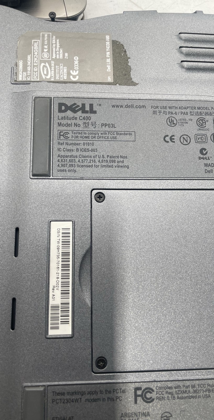 Dell Latitude C400 HP Pavilion dm4-3013cl & EliteBook 2760p for Parts/Repair