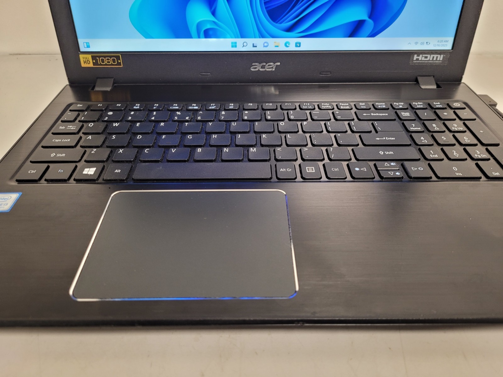 Acer aspire E5-576 16.6″ i3-8130u 2.2ghz 6gb ram 1tb hdd NXGRYAA0019180BC847600