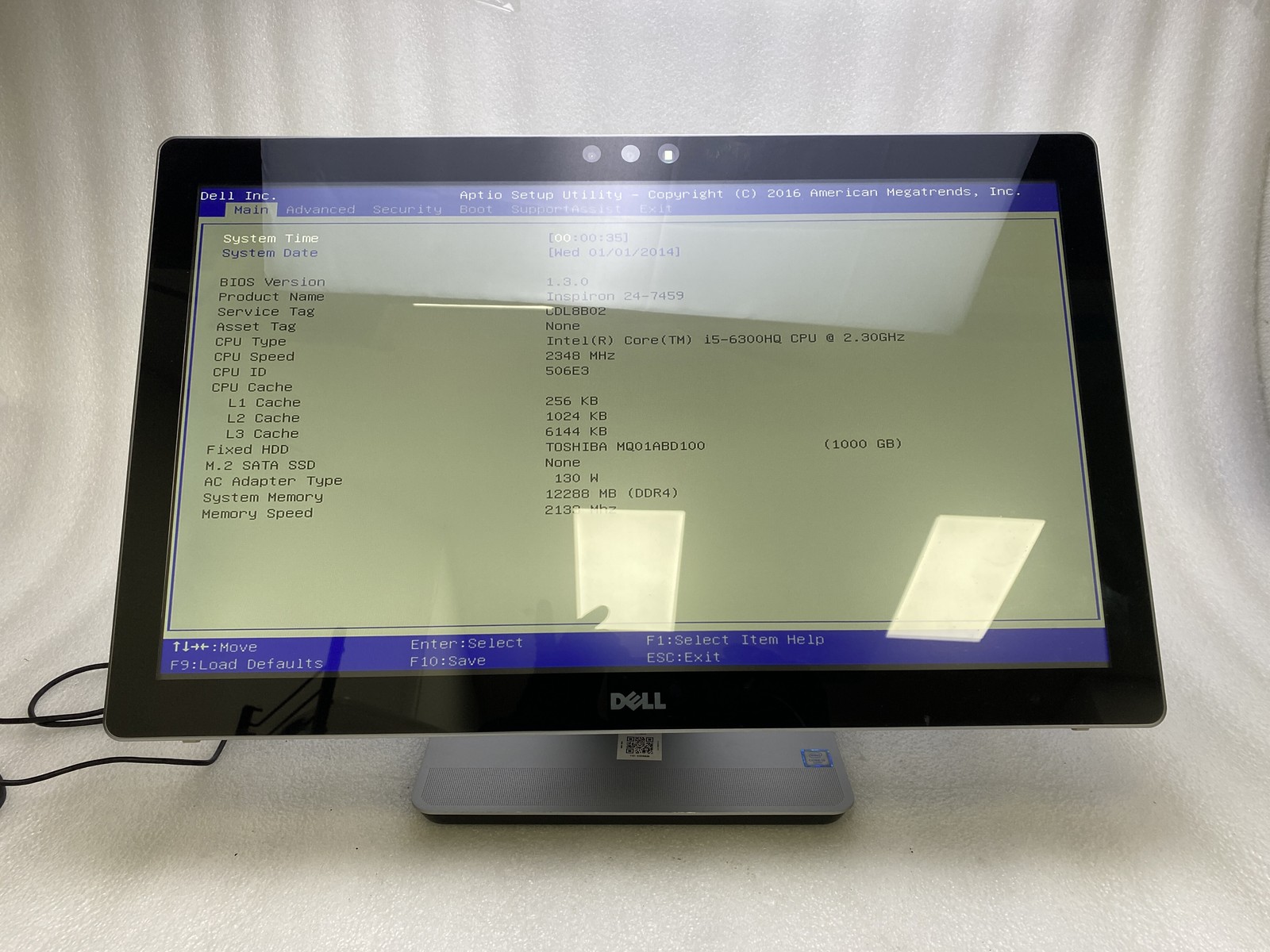 Dell Inspiron 7459 23″ Core i5-6300HQ 2.3GHz 12GB RAM 1TB HDD NO OS Good