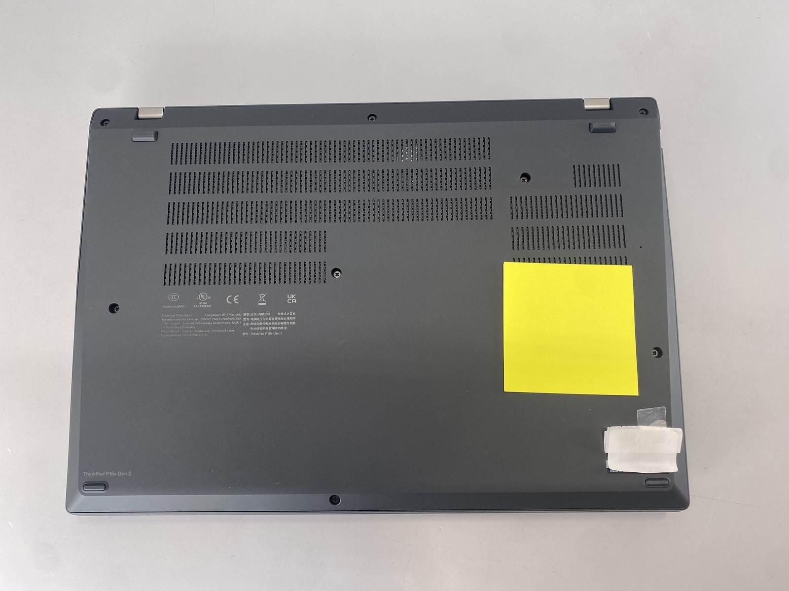 Lenovo Laptop ThinkPad P16S Gen 2 16″ Intel Core i7-1360P 1TB RTX A500- Black