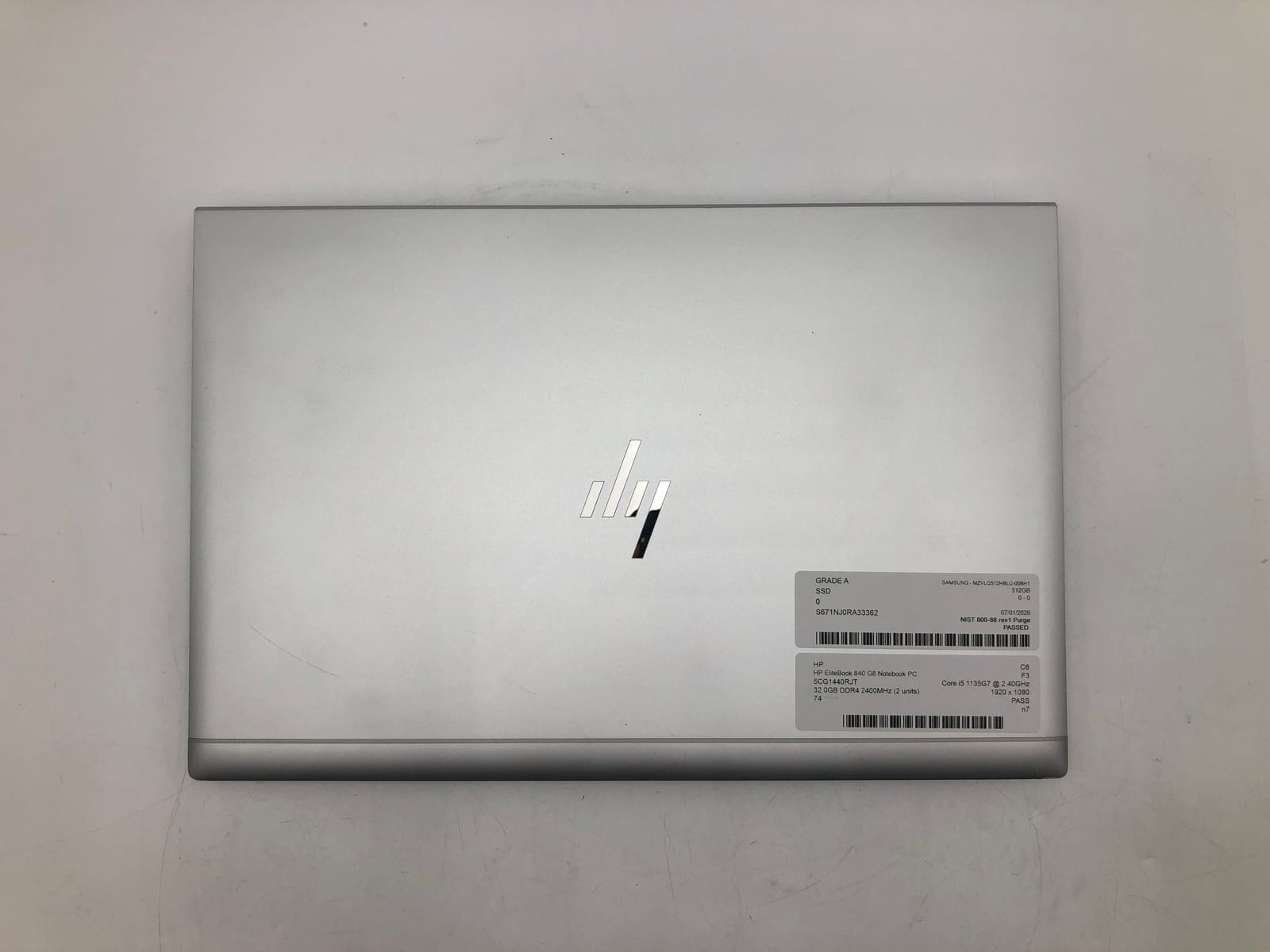 HP | HP EliteBook 840 G8 Notebook PC | i5-1135G7 | 32GB | 512GB | 74% Battery