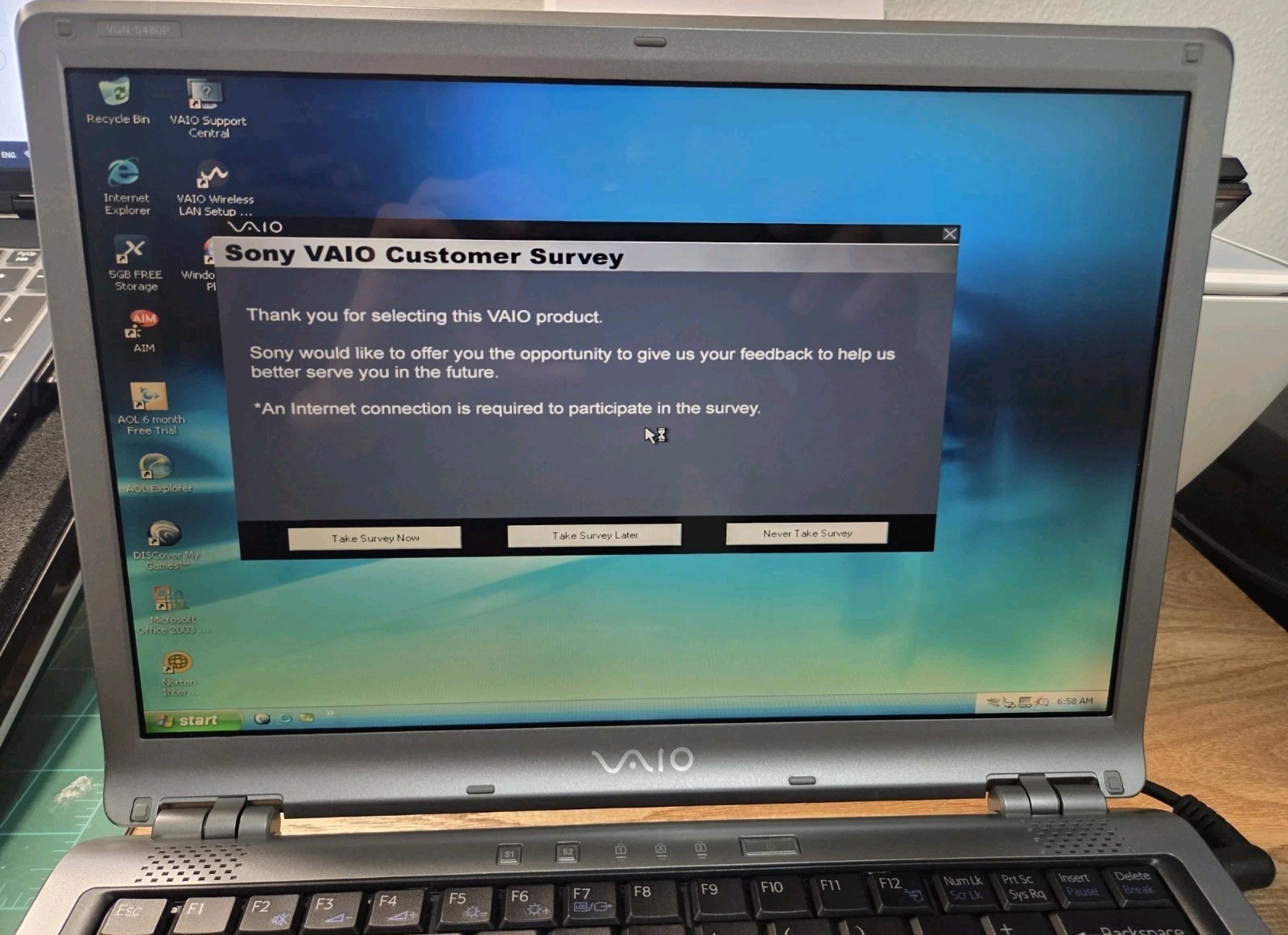 Sony Vaio Vgn-S480P Intel Pentium M 1.86ghz 2gb Ddr 2 Memory 128gb Ssd