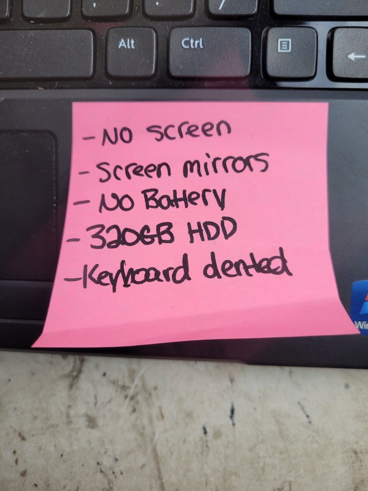 Dell Latitude 3330 w/Celeron 1007U, 4GB RAM, 320GB HDD, Laptop for Parts #2335