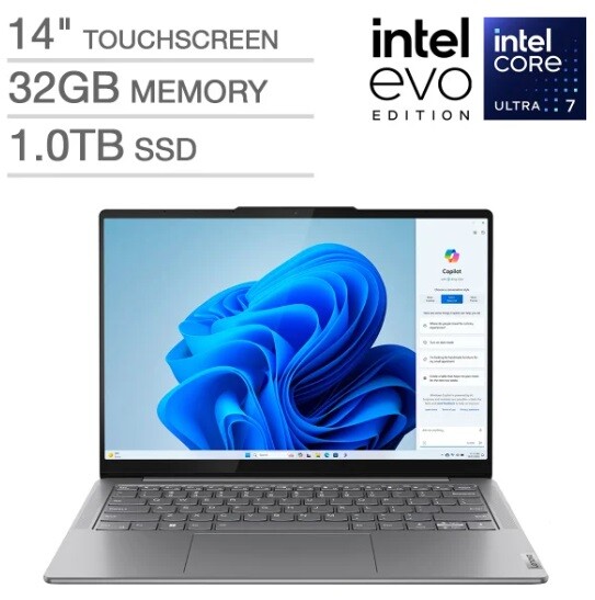 Lenovo Ideapad Slim 7i 14″ OLED Touch Ultra 7 Processor 155H 32GB 1TB SSD W11H