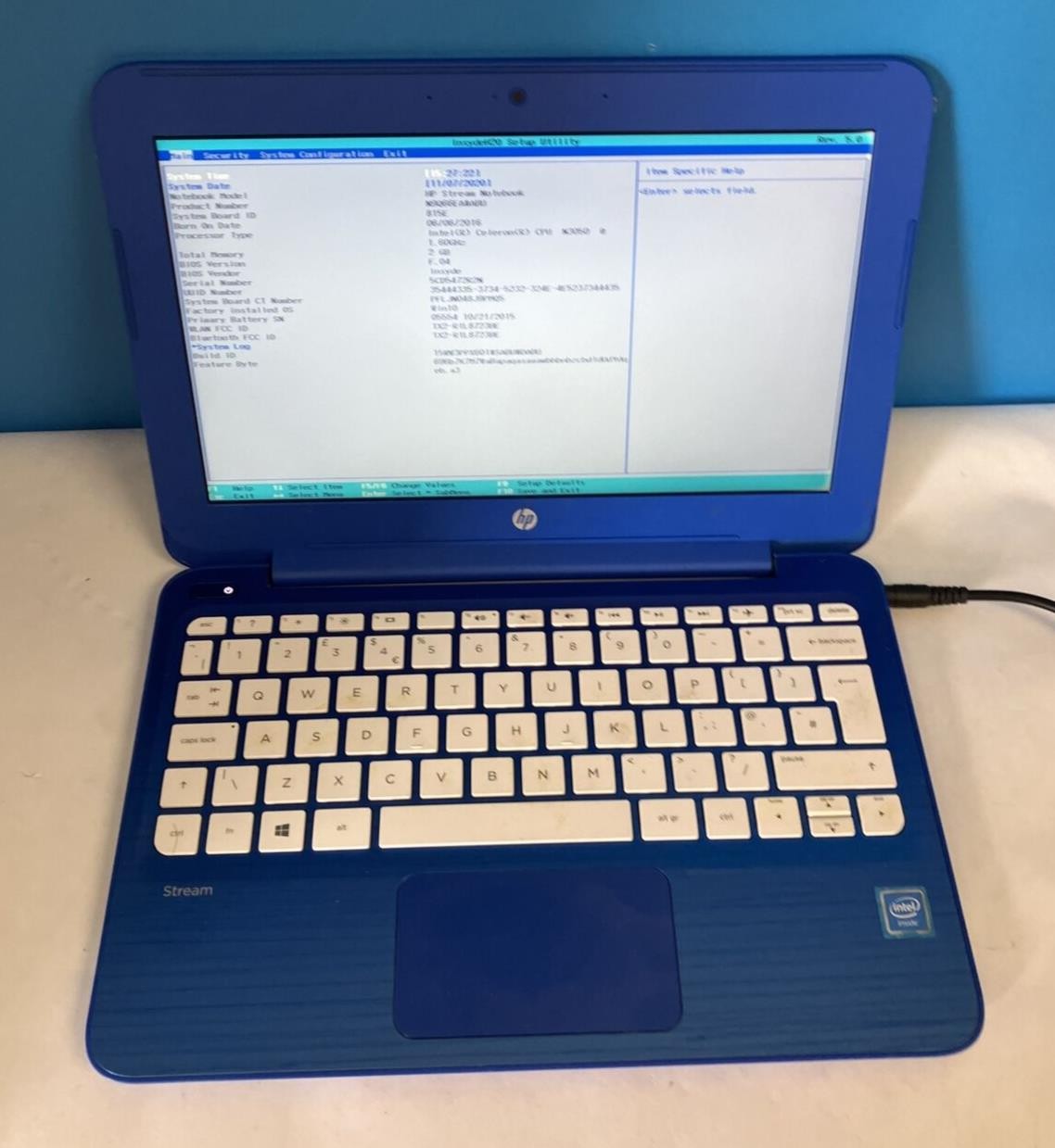 HP Stream Notebook 12″ Laptop Celeron N3050 CPU / 2GB RAM / 32GB (As is, Read) ~