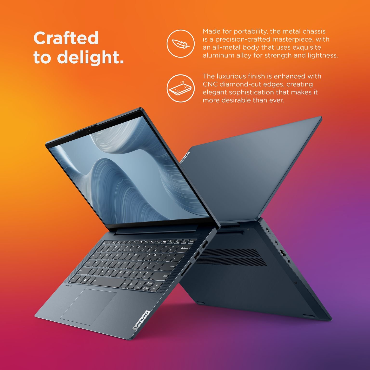 New Lenovo IdeaPad 5i 14” FHD Laptop Intel i5-1135G7 2.4GHz 8GB 256GB SSD W11