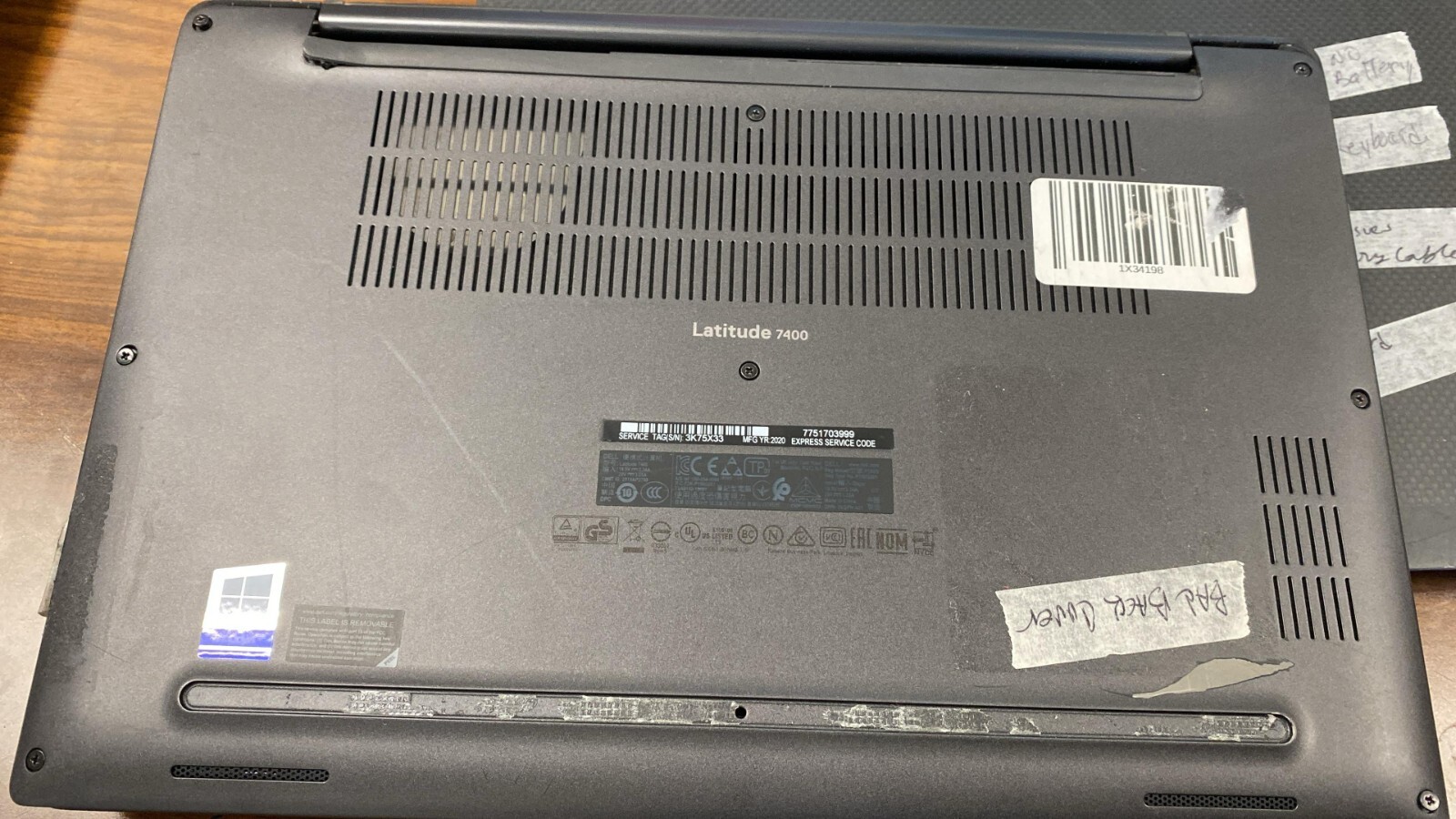 Dell Latitude 7400 14″ Intel Core i5-8365u, 1.60GHz Laptop -READ