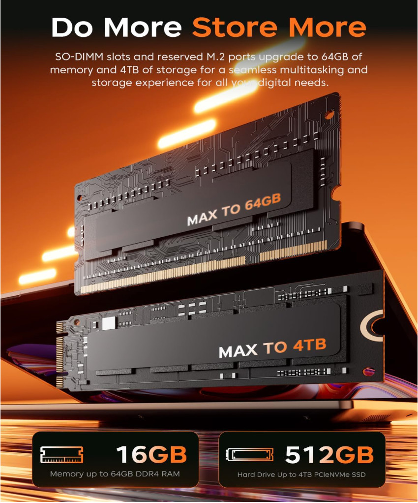 2025 AMD Laptop, 16.1inch Laptop Computer with AMD Ryzen 7 5700U