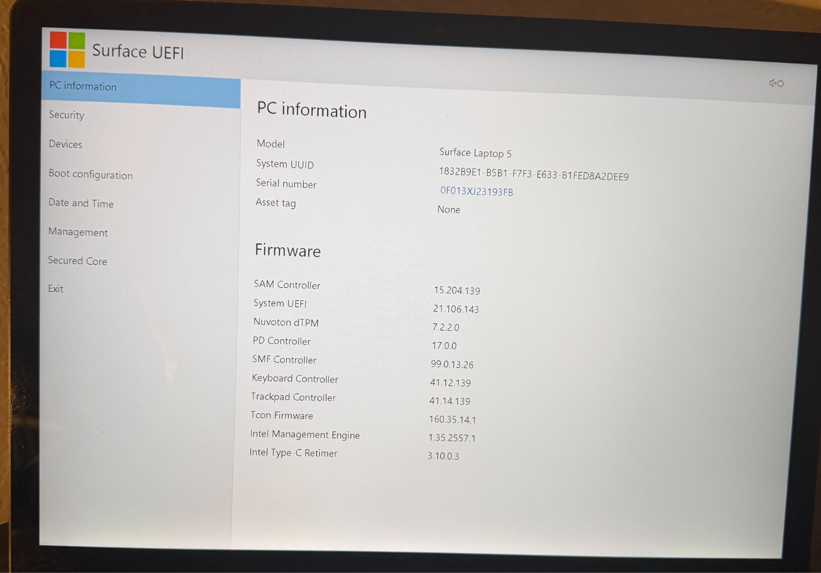Microsoft Surface Laptop 5 13.5″ i7-1265U 16GB Ram 256GB SSD Good Condition