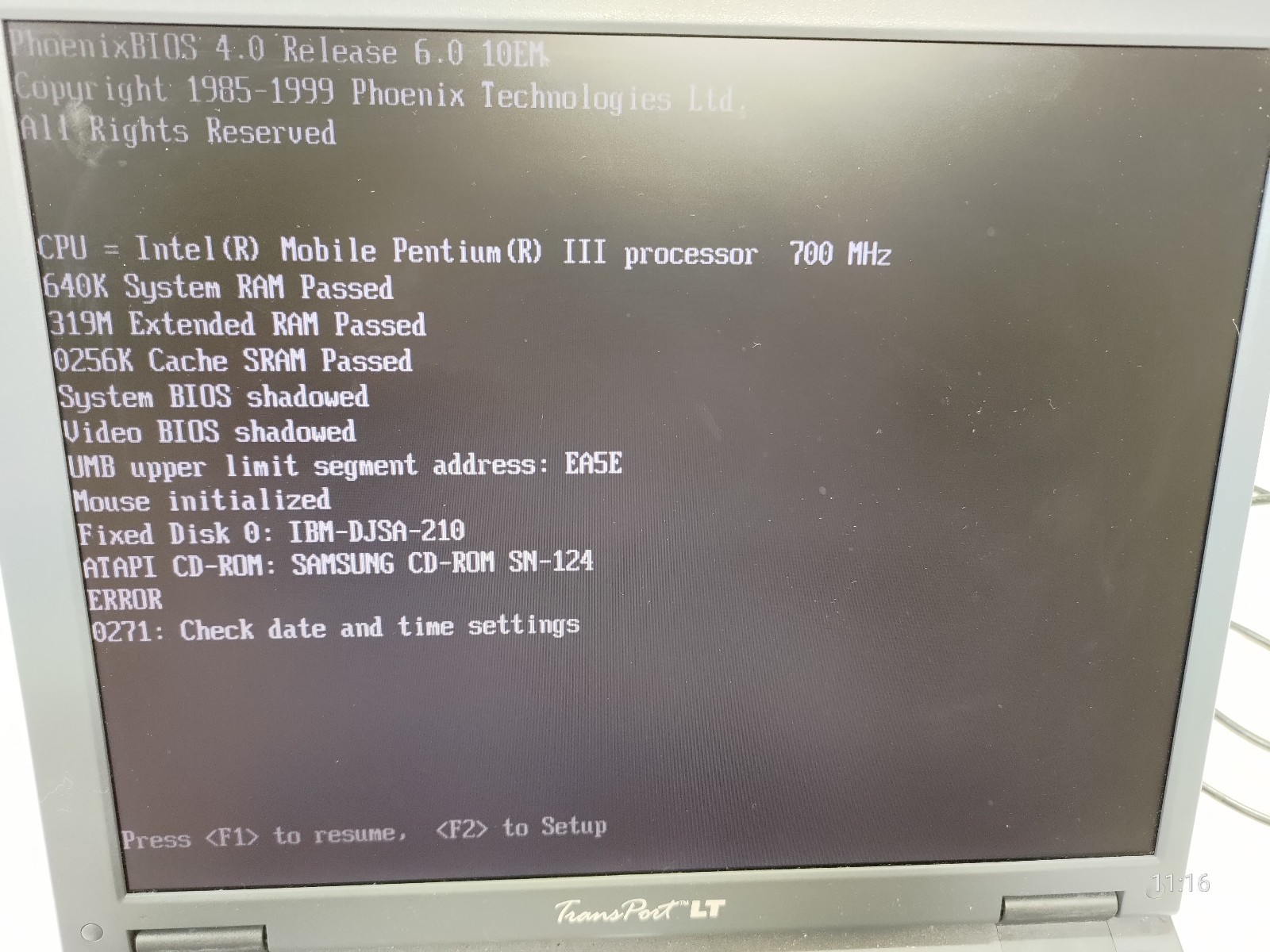 Micron TransPort LT, PIII, 320MB RAM, 10GB HDD, CDROM, 10/100 NIC, No OS, Tested