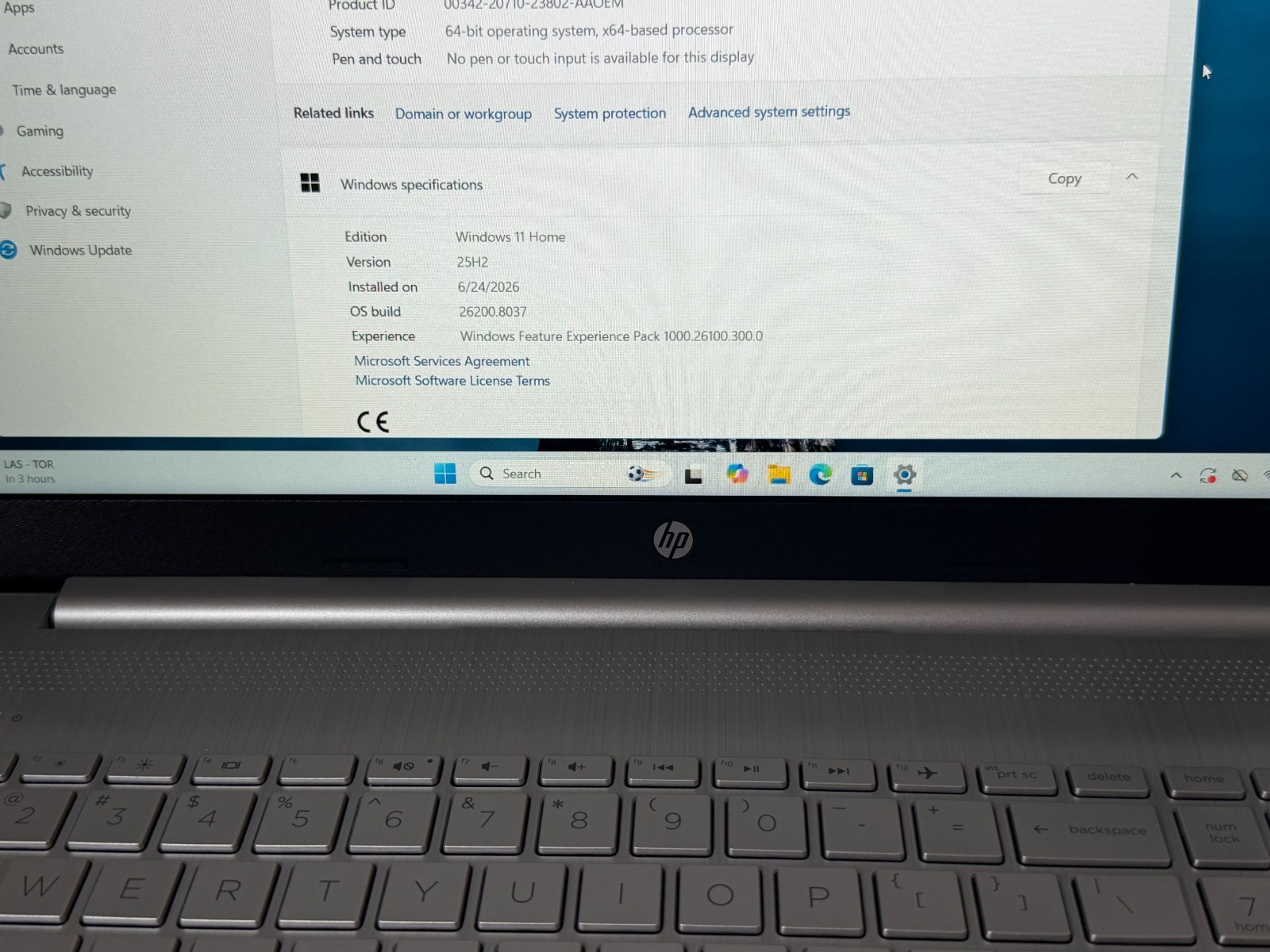 HP Laptop 11th Gen Core i5-1135G7 16GB RAM 512GB NVMe Win11H w/AC Adapter