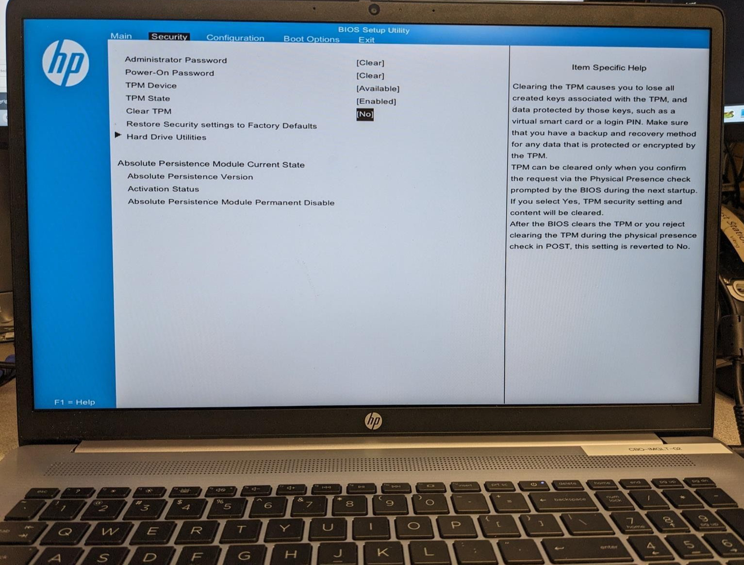 HP 470 G10 i7-1355U @ 1.20GHz, 24GB RAM, NO HDD/OS
