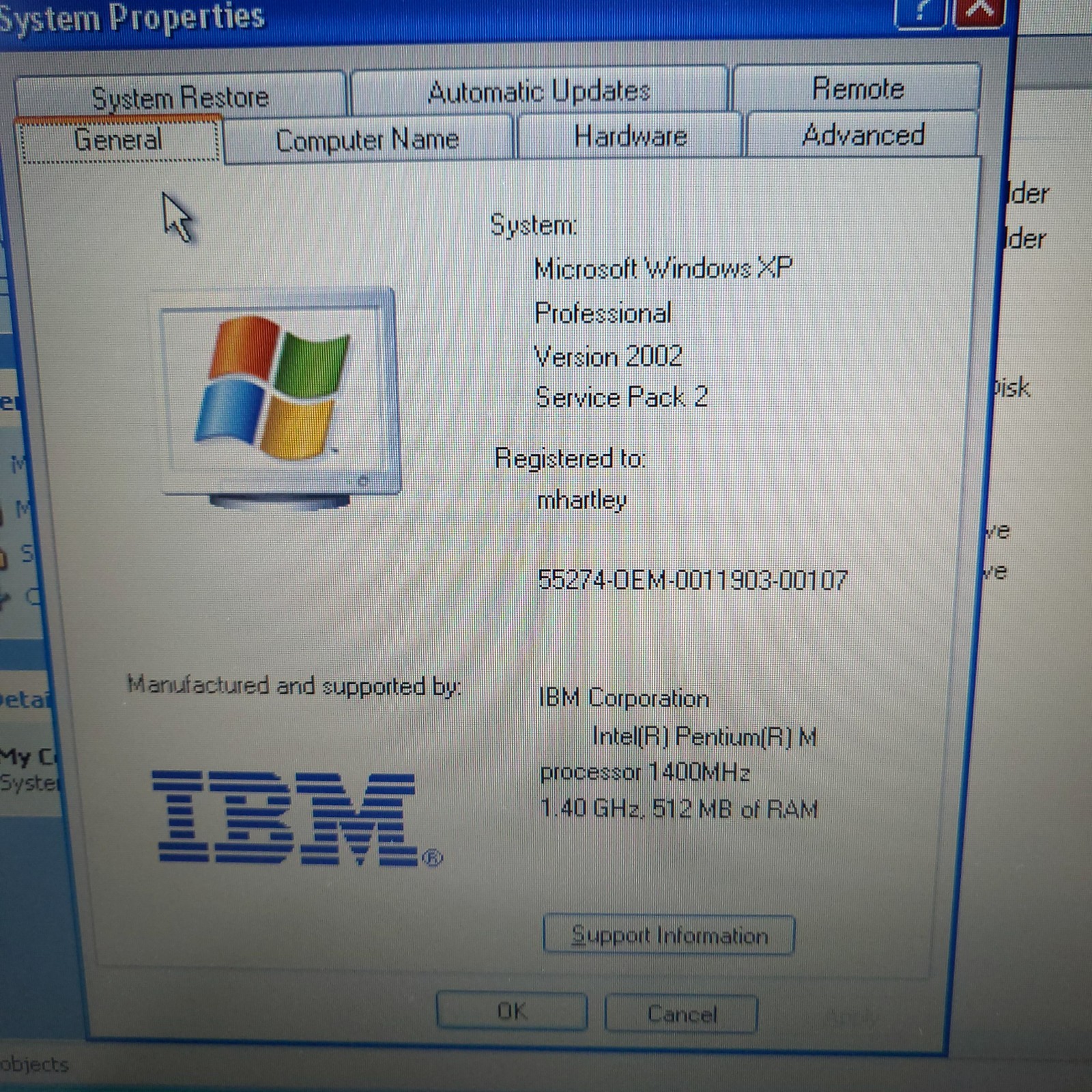 IBM ThinkPad R40 Type 2897 Laptop 512 RAM Pentium M 1.4GHz Win XP Pro Tested