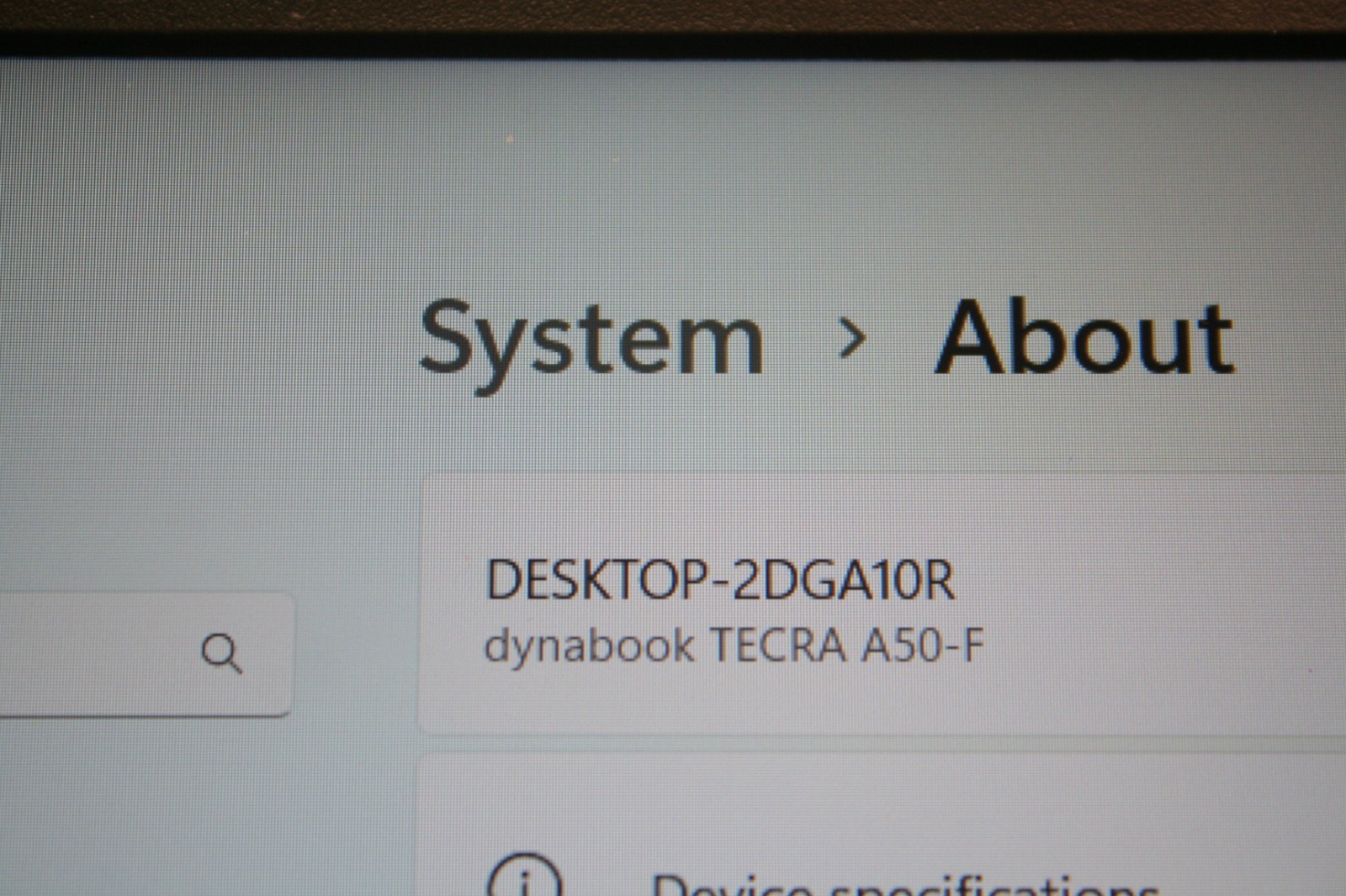Dynabook Tecra A50-F,Core i7 8565U 1.80GHZ 15.6″ HD 8GB RAM ,256SSD,Read below