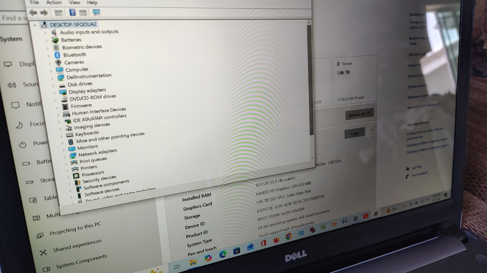 Dell Inspiron 5559 Touchscreen Laptop i7 2.5GHz 16GB RAM 2TB SSD 3D NAND Win 10