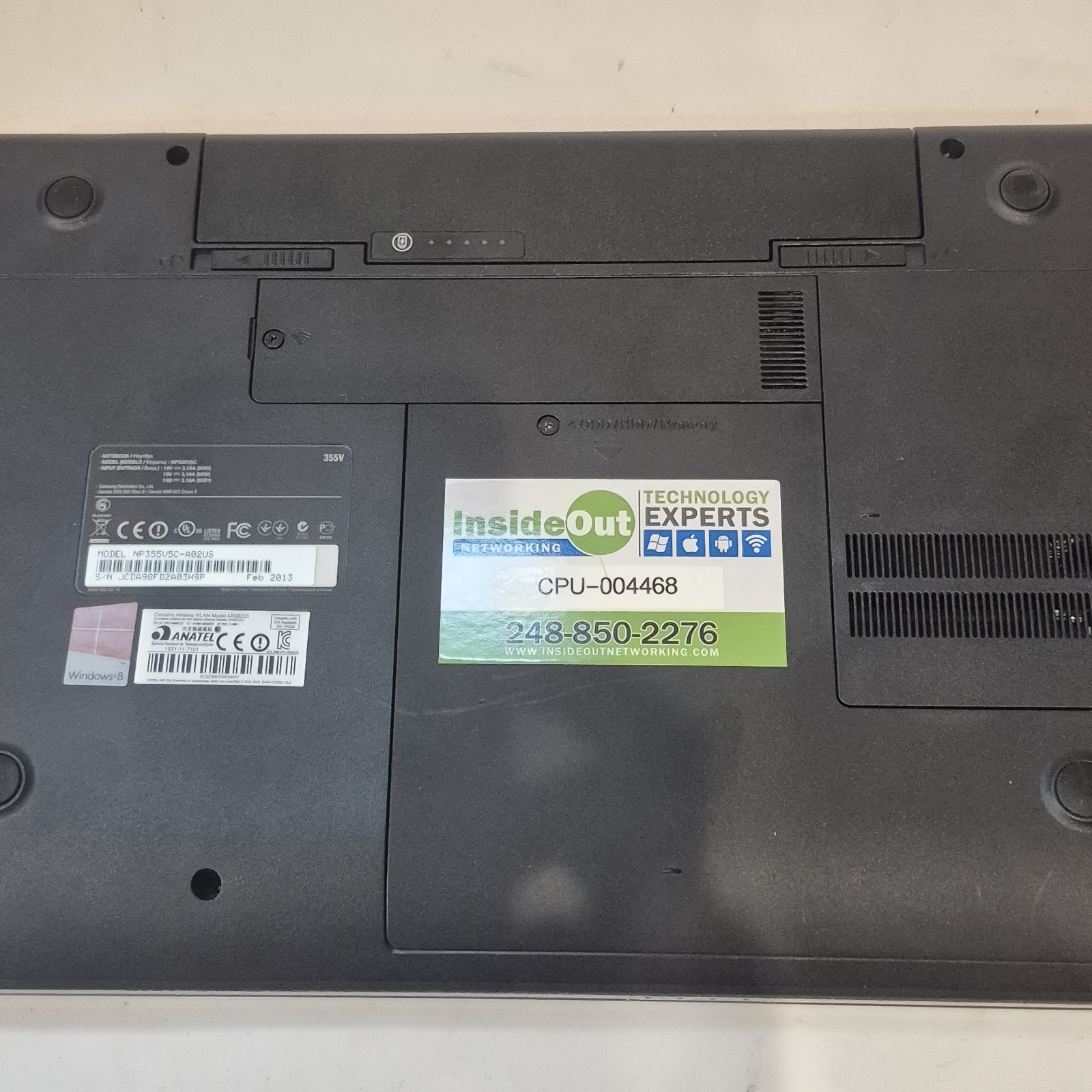 READ Samsung NP355V5C 15.6″ AMD A6-4400M APU Radeon HD 2.7GHz 120GB SSD 6GB RAM