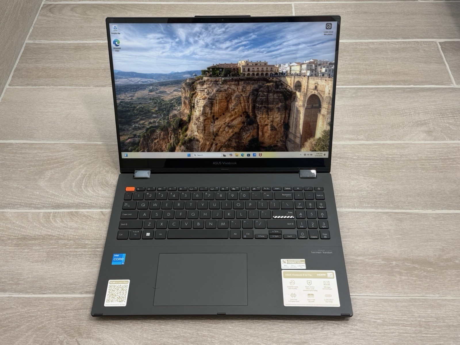 Asus Vivobook S 16 Flip Touch Laptop Core i5-1335U 8GB RAM 512GB NVMe SSD Win-11