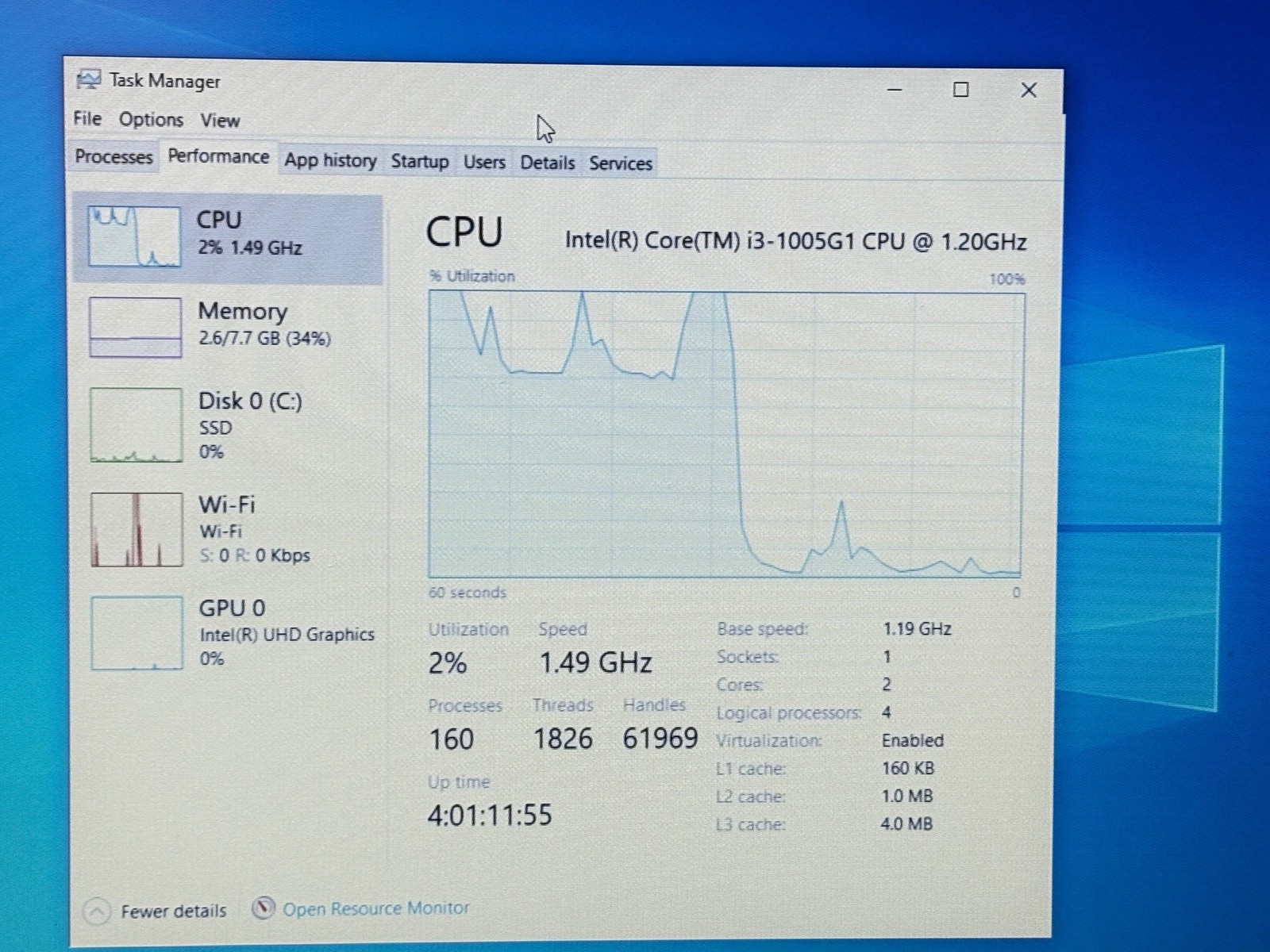 Lenovo IdeaPad 3 15IIL05 Intel Core i3-1005G1 8GB 256GB SSD