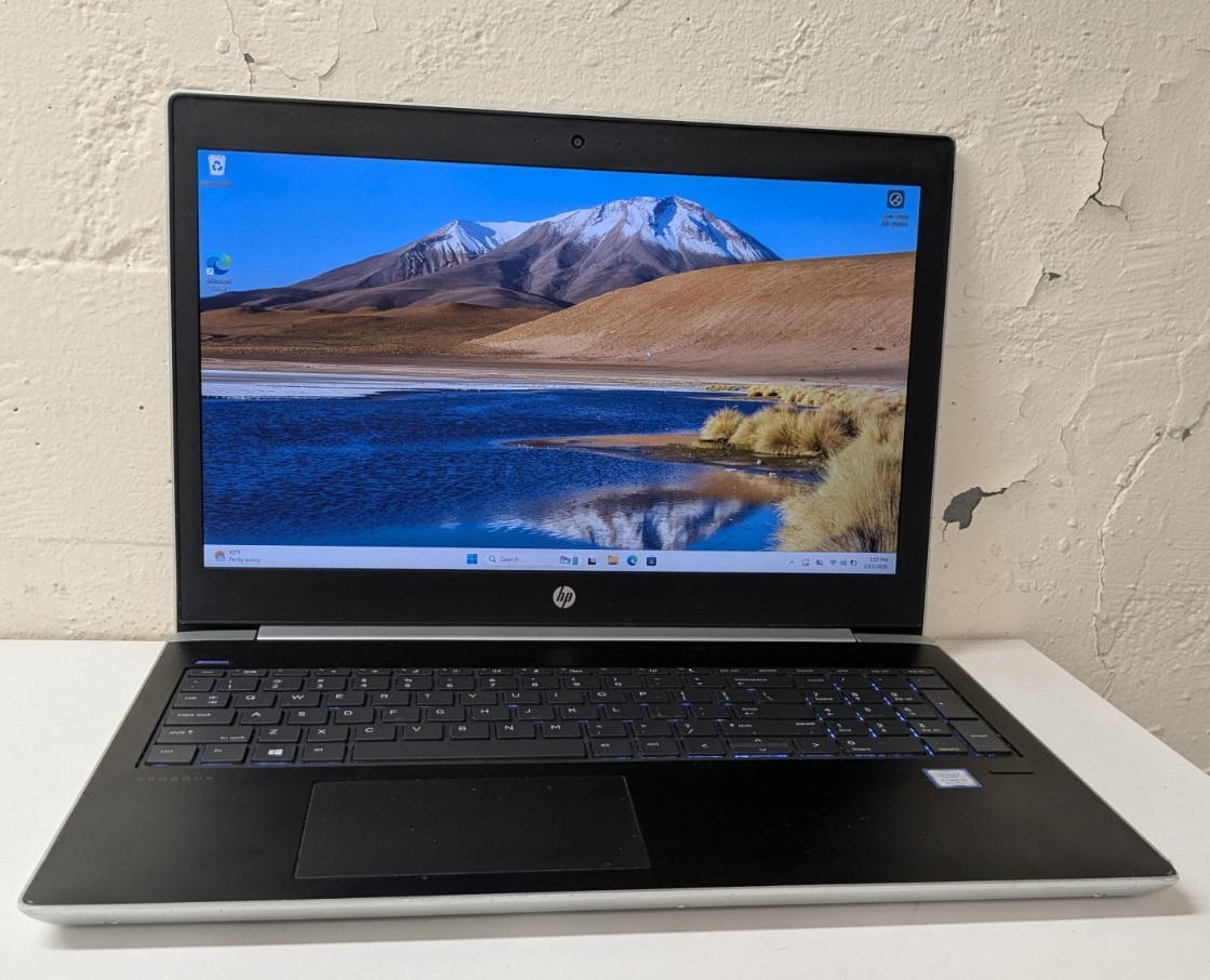 HP ProBook 450 G5 15.6″ Intel i5-8250U 1.60GHz 8GB 256GB Win11 Pro 5CD814348F