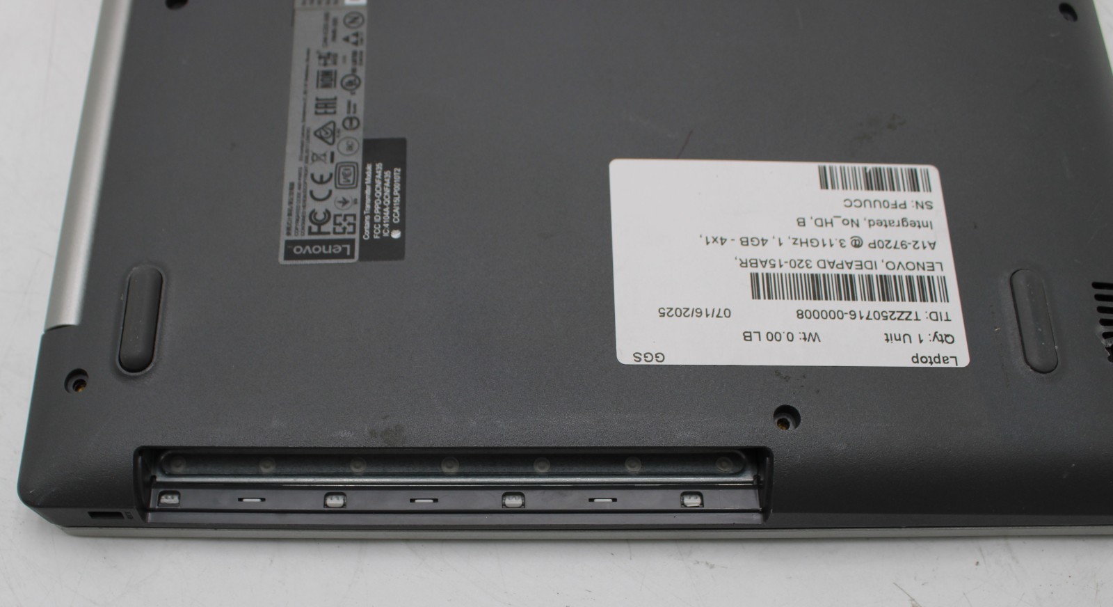 15.6″ Lenovo IdeaPad 320-15ABR Laptop AMD A12-9720P @ 3.11GHz 8GB RAM 256GB SSD