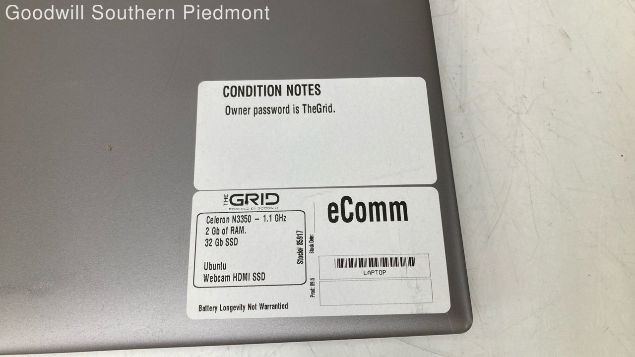 Lenovo IdeaPad 120S-14IAP Intel Celeron N3350 1.10GHz 2GB RAM 32GB SSD Ubuntu