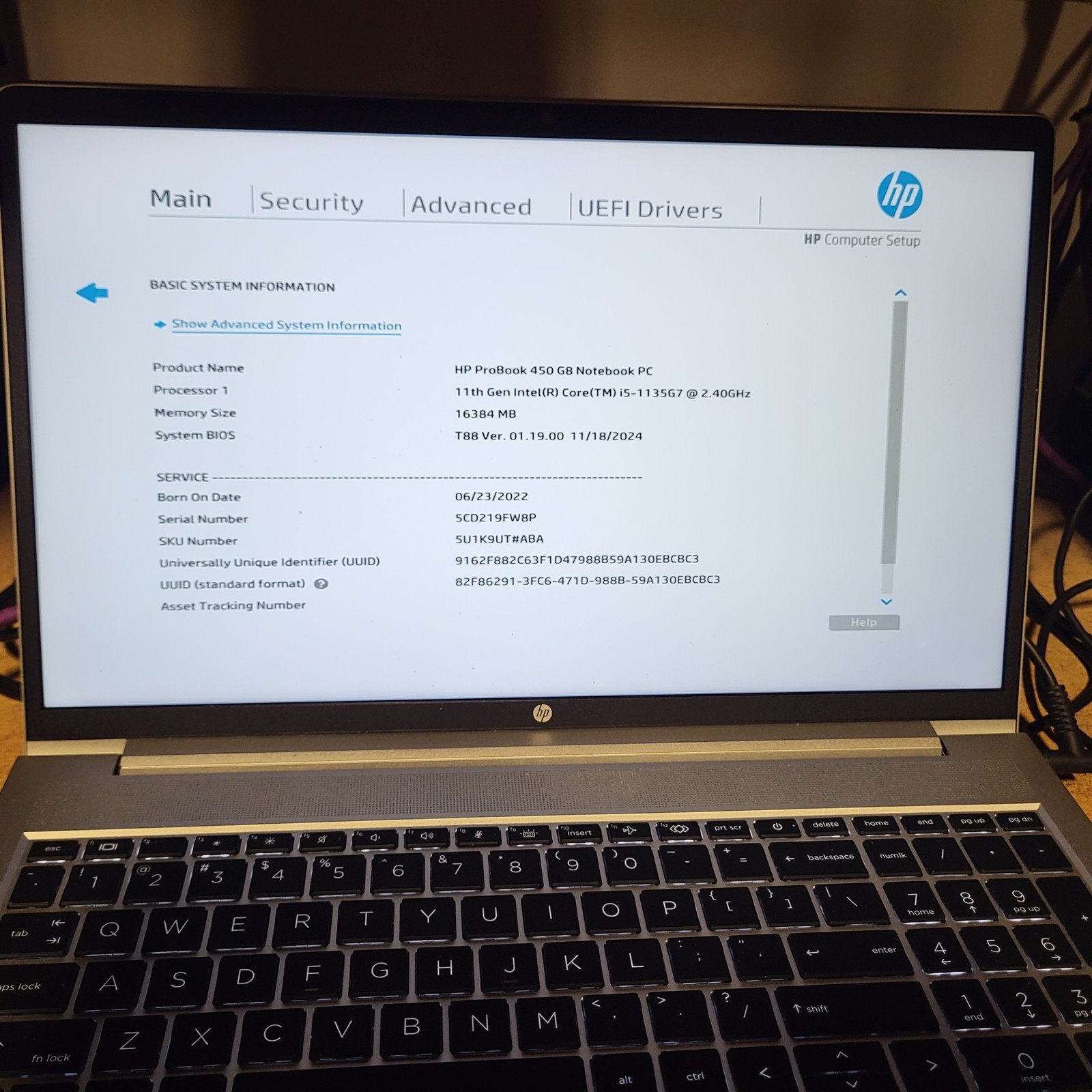 Screen Issues HP ProBook 450 G8 Laptop Intel i5-1135G7 2.4GHz 16GB 256GB SSD