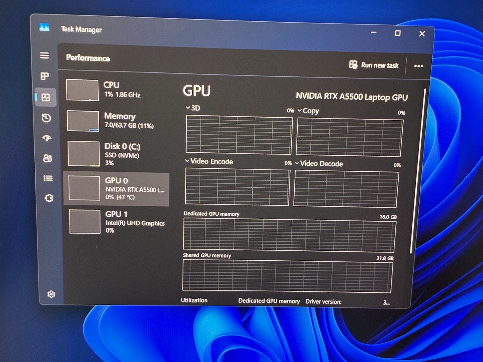Dell Precision 7670 16” FHD+ i7-12850HX 64GB RAM 512GB SSD RTX A5500 5G