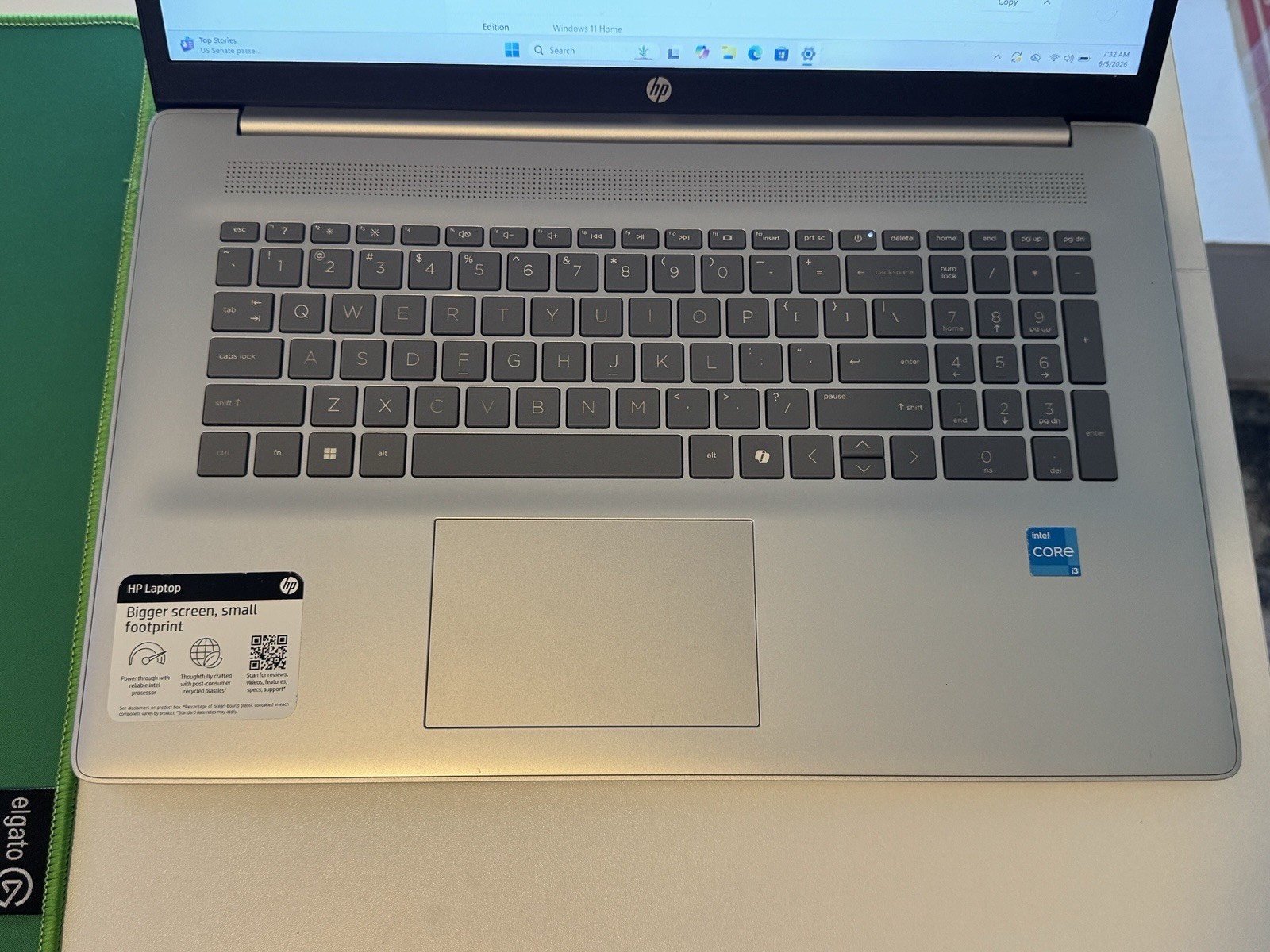 HP 17-cn3003dx 17.3″ Intel i3-N305 1.8GHz 8GB RAM 256GB SSD PRE OWNED