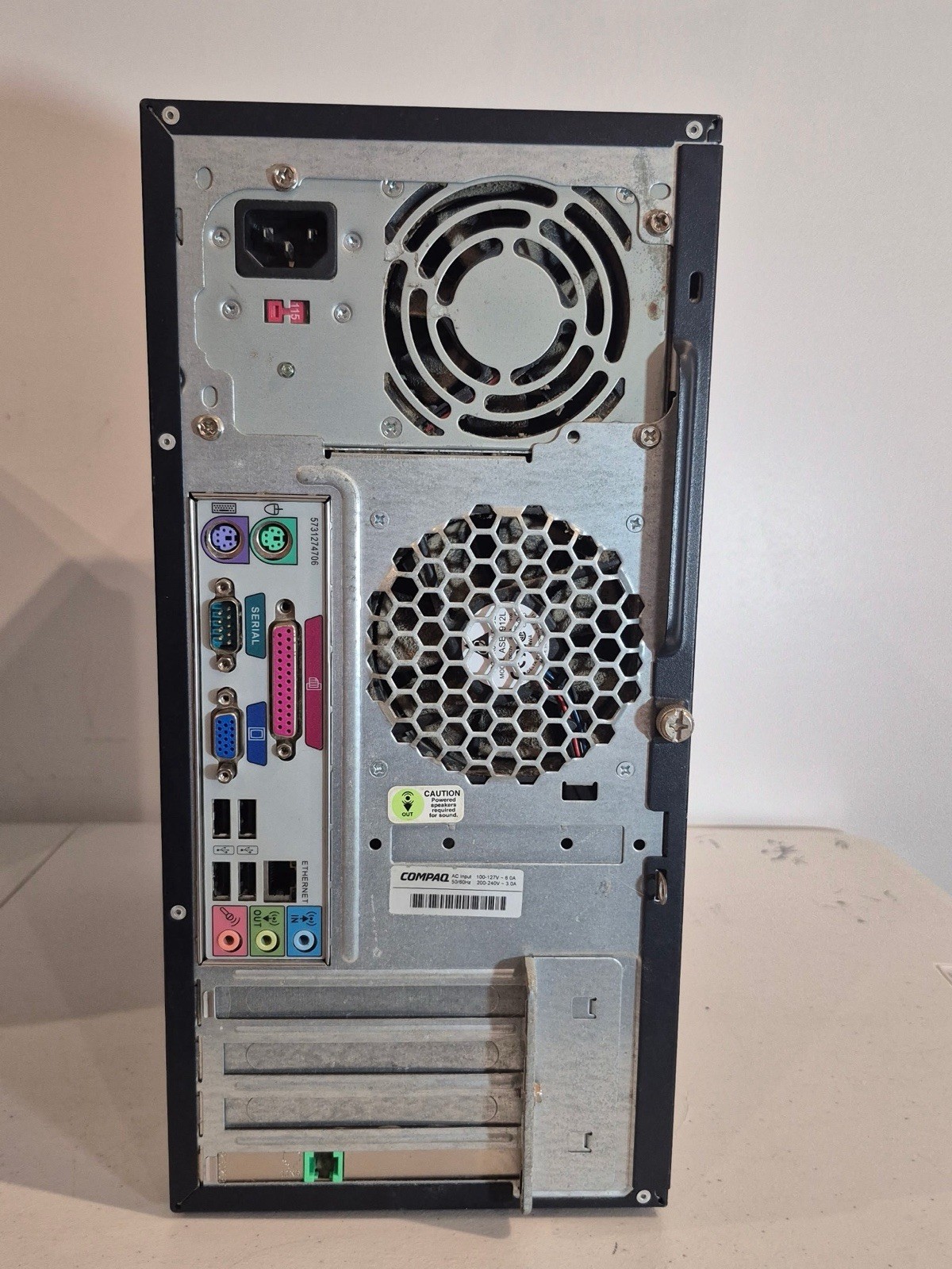 Compaq Presario Celeron D 2.66GHz 256MB RAM 80GB HDD XP Tower PC – Untested