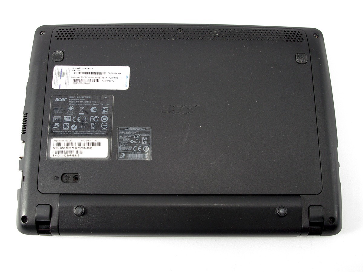 ACER AspireOne 722 250GB HDD 2GB RAM- Original Box, Reset to Factory Condition