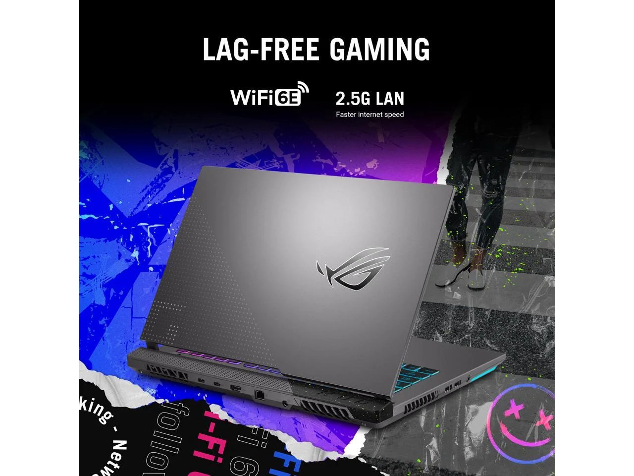 ROG Strix G15 (2022) Gaming Laptop, 15.6″ FHD 144Hz, Geforce RTX 3050, AMD Ryzen