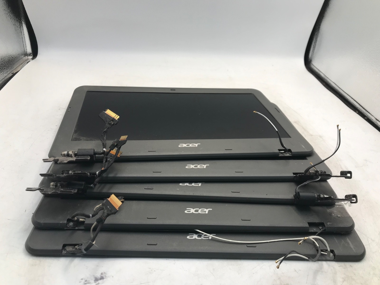 LOT OF 5 Acer C731 Chromebook LCD BACK COVER VIDEO CABLES 11.6″ ALL WORKING- MZ