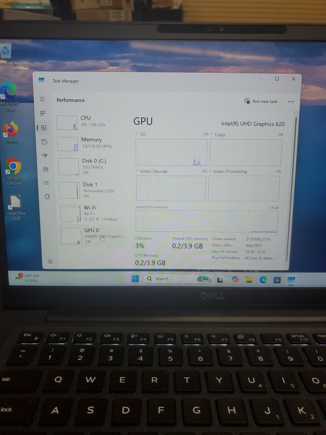 Dell Latitude 7400 14″ i5-8365U 8GB 256gb SSD Laptop W11P 122425-1