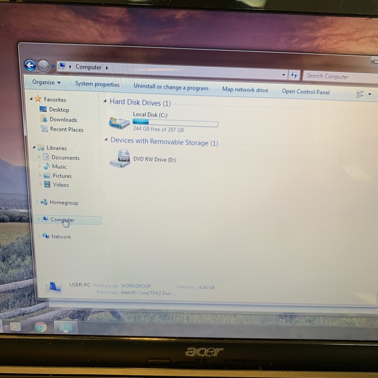 🔥 Acer Aspire 6930 16″ Laptop Dual Core 4Gb 320GB Hdmi Win 7 Home -Read