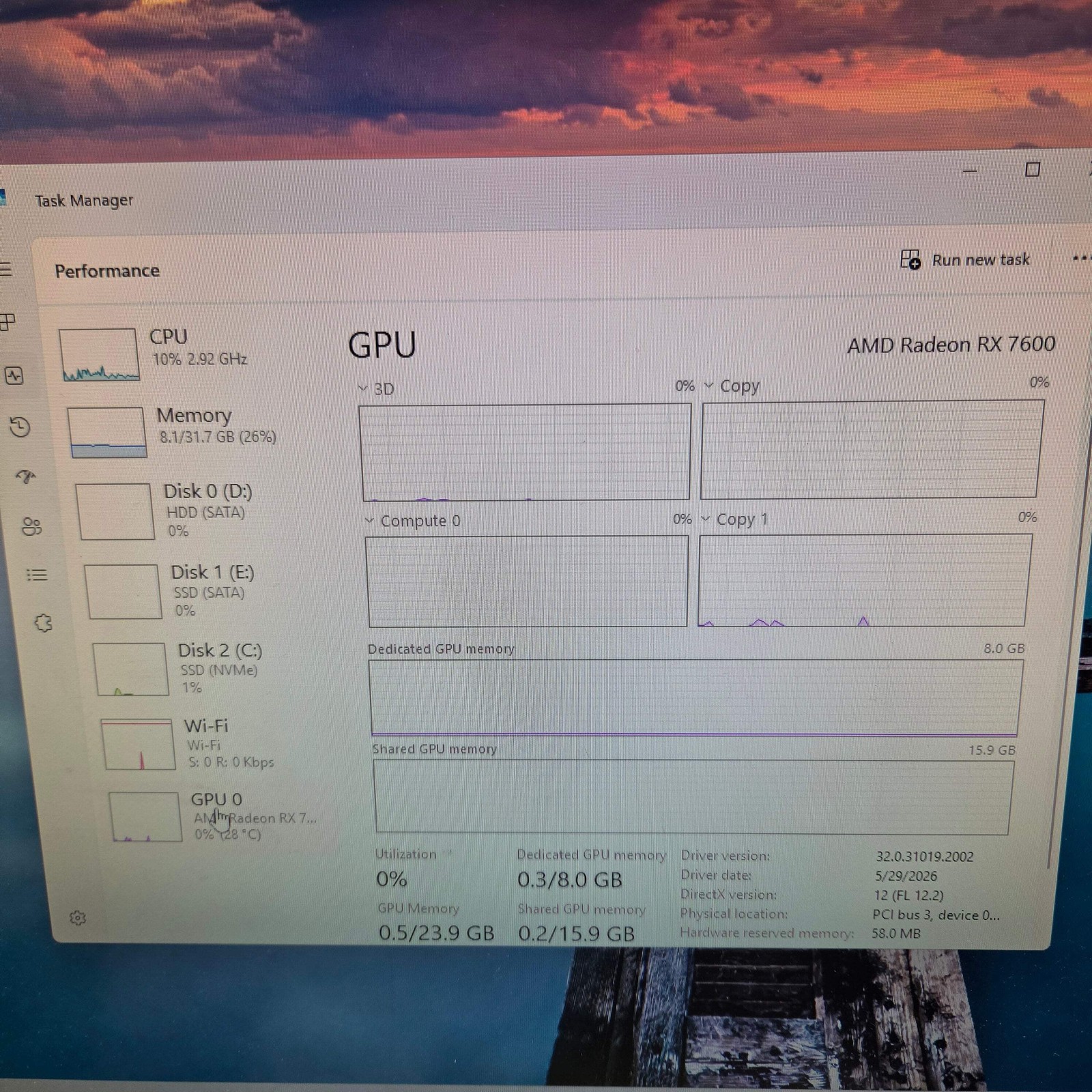 Lenovo Legion T5 201QB6 i5-11500 2.70GHz 32GB RAM 3 TB SSD Radeon RX 7600