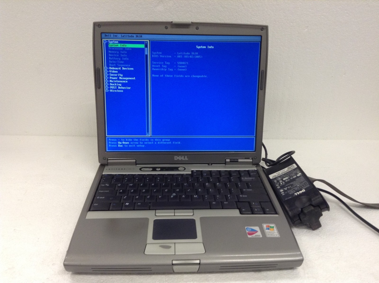 Dell Latitude D610 Laptop 14″ SXGA Pentium M 2.0GHz 1GB WORKING FREE SHIPPING