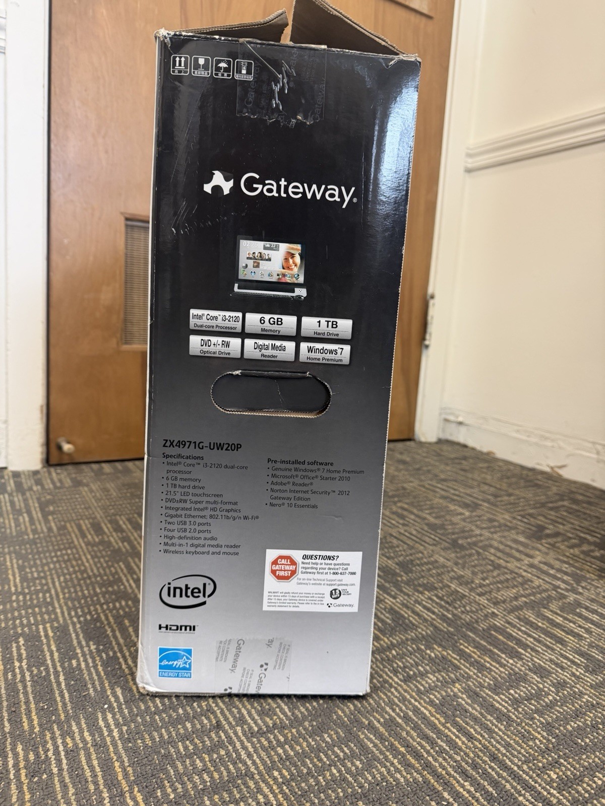 Gateway ZX4971G-UW20P Touch PC – Good Screen – Intel i3 -Read Desc