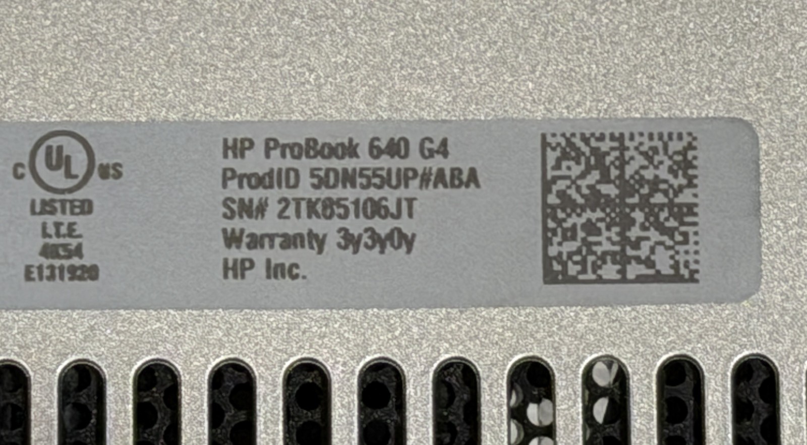 HP ProBook 640 G4 16GB RAM Intel Core i5-8350U@1.70GHz 14″, 256Gb SATA M.2 HD