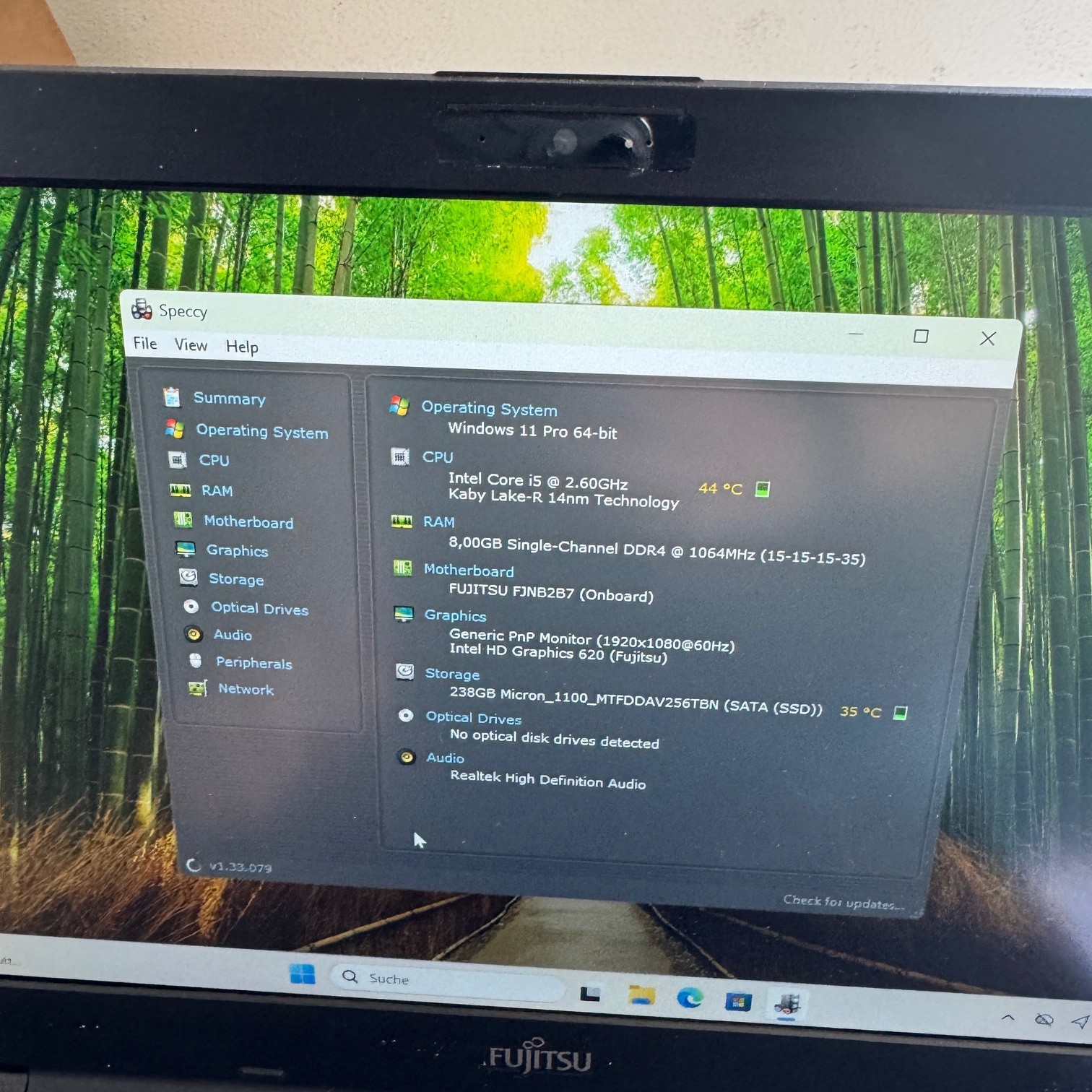 Fujitsu Lifebook E548 14″ FHD AntiGlare Matte I SSD Windows 11 PRO HDMI USBC
